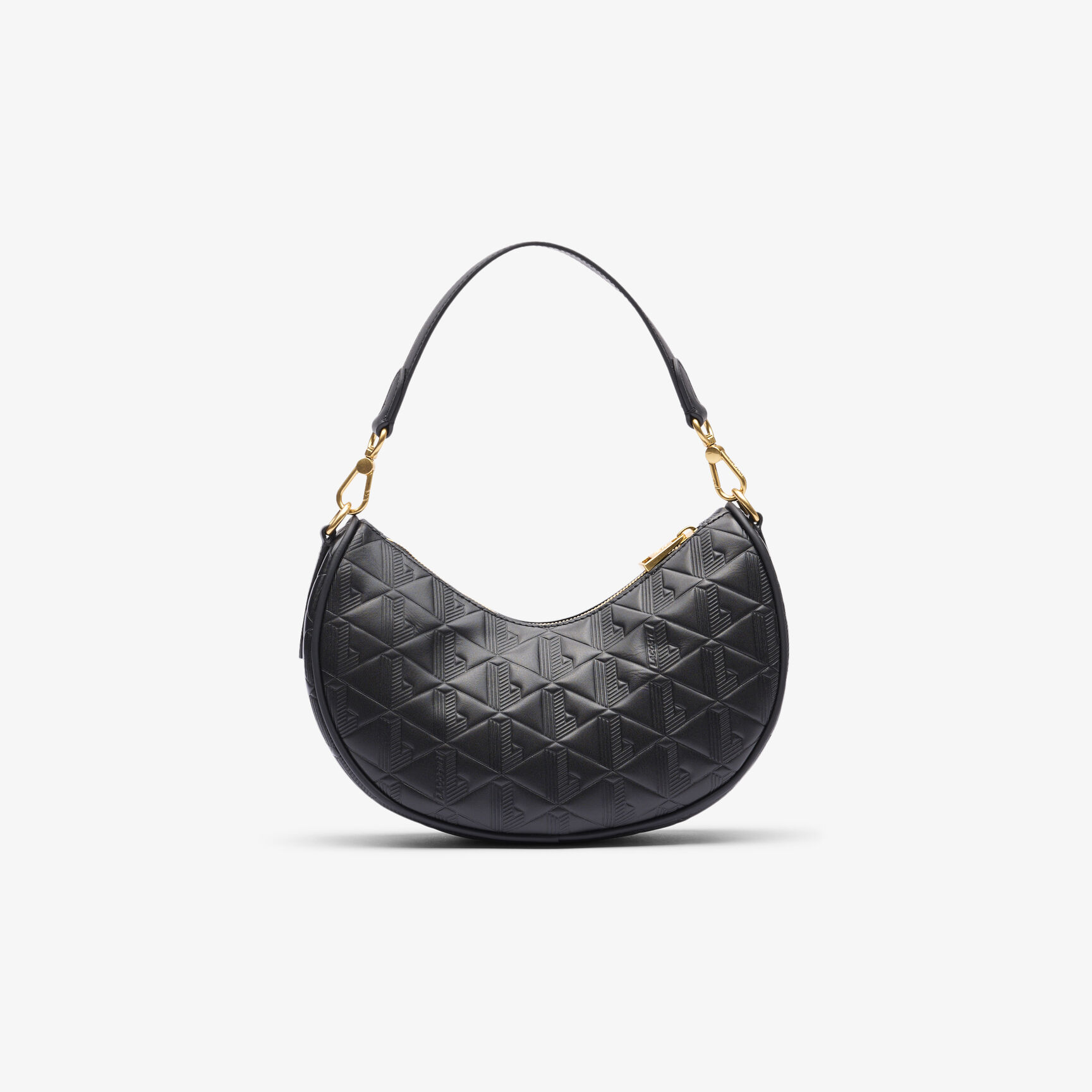 محفظة ماهيكي الجلدية المنقوشة على شكل نصف قمر