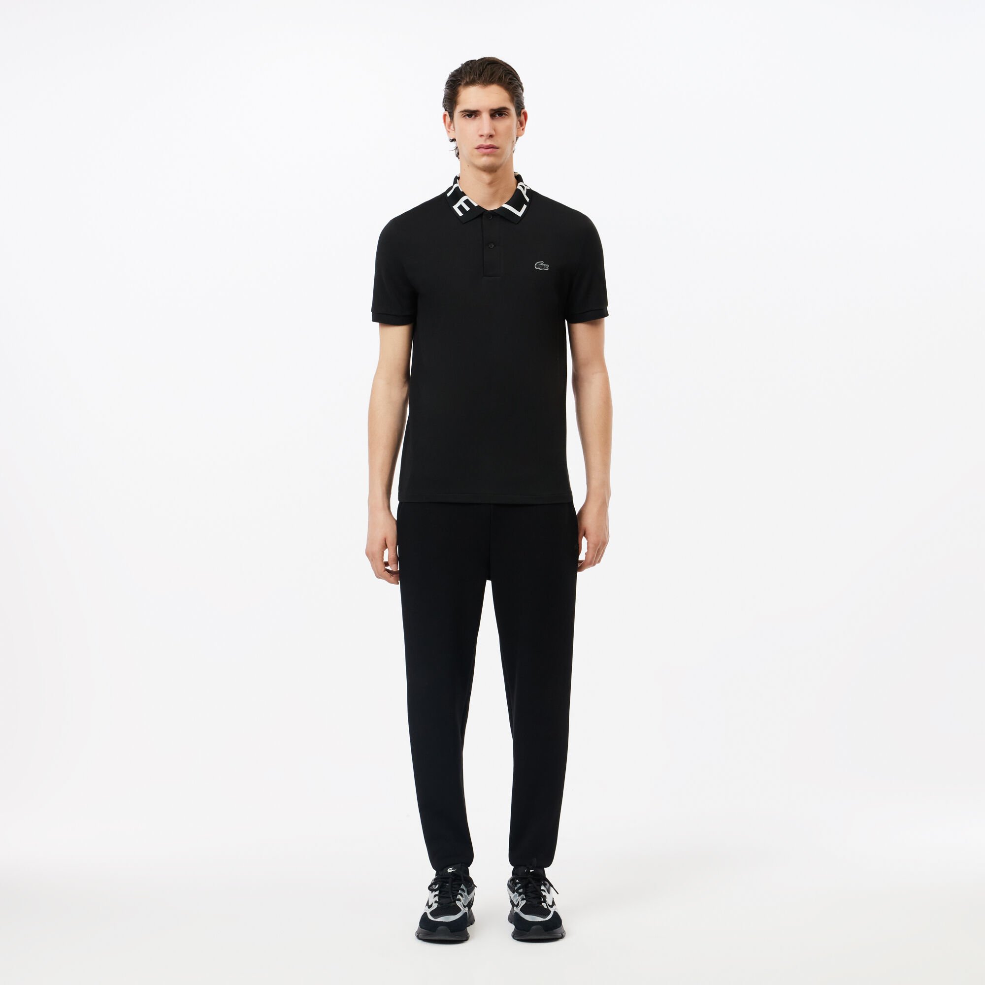 Men s Slim Fit Heathered Cotton Blend Tracksuit Trousers