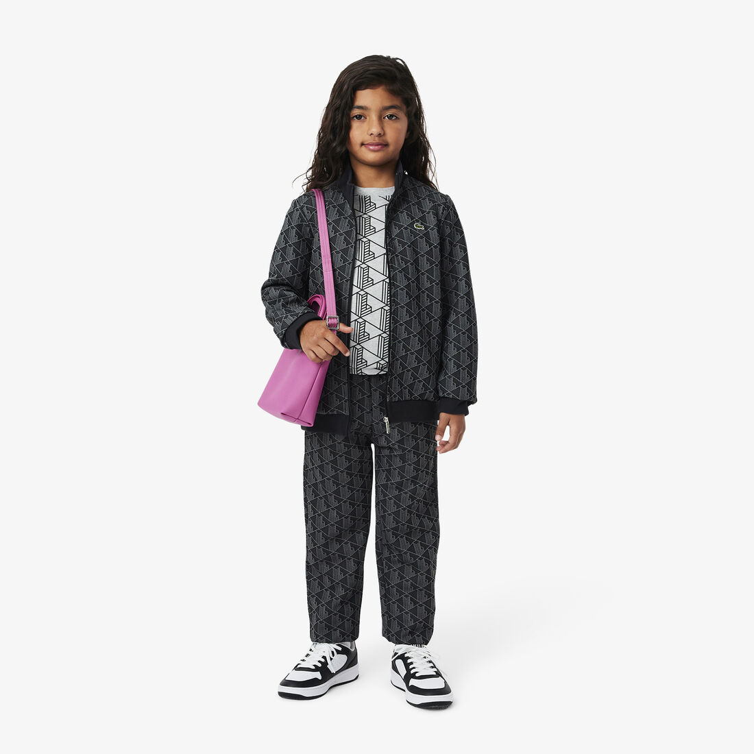 تي شيرت قطني بطبعة مونوغرام تي شيرت قطني بطبعة مونوغرام