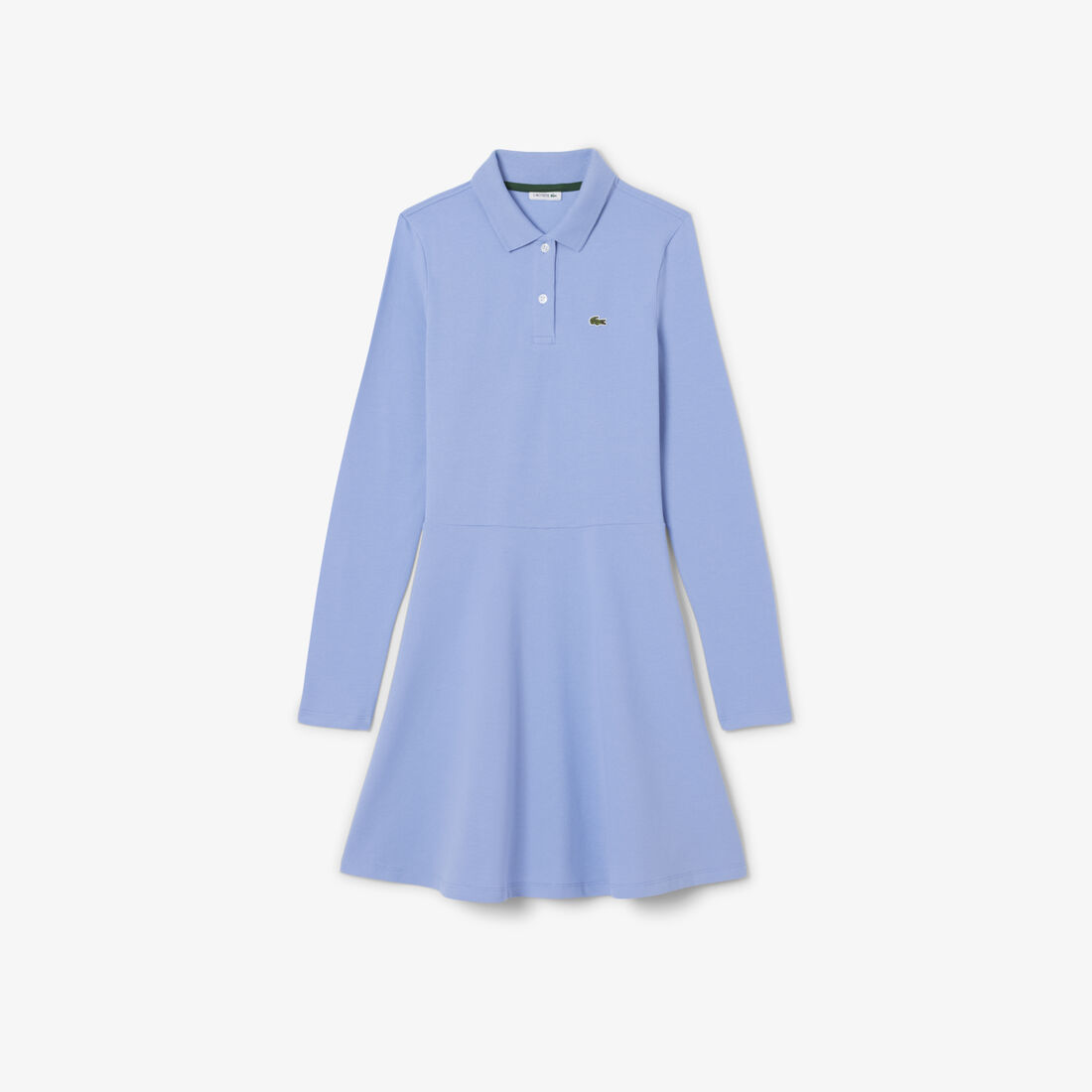Long Sleeved Stretch Pique Polo Dress