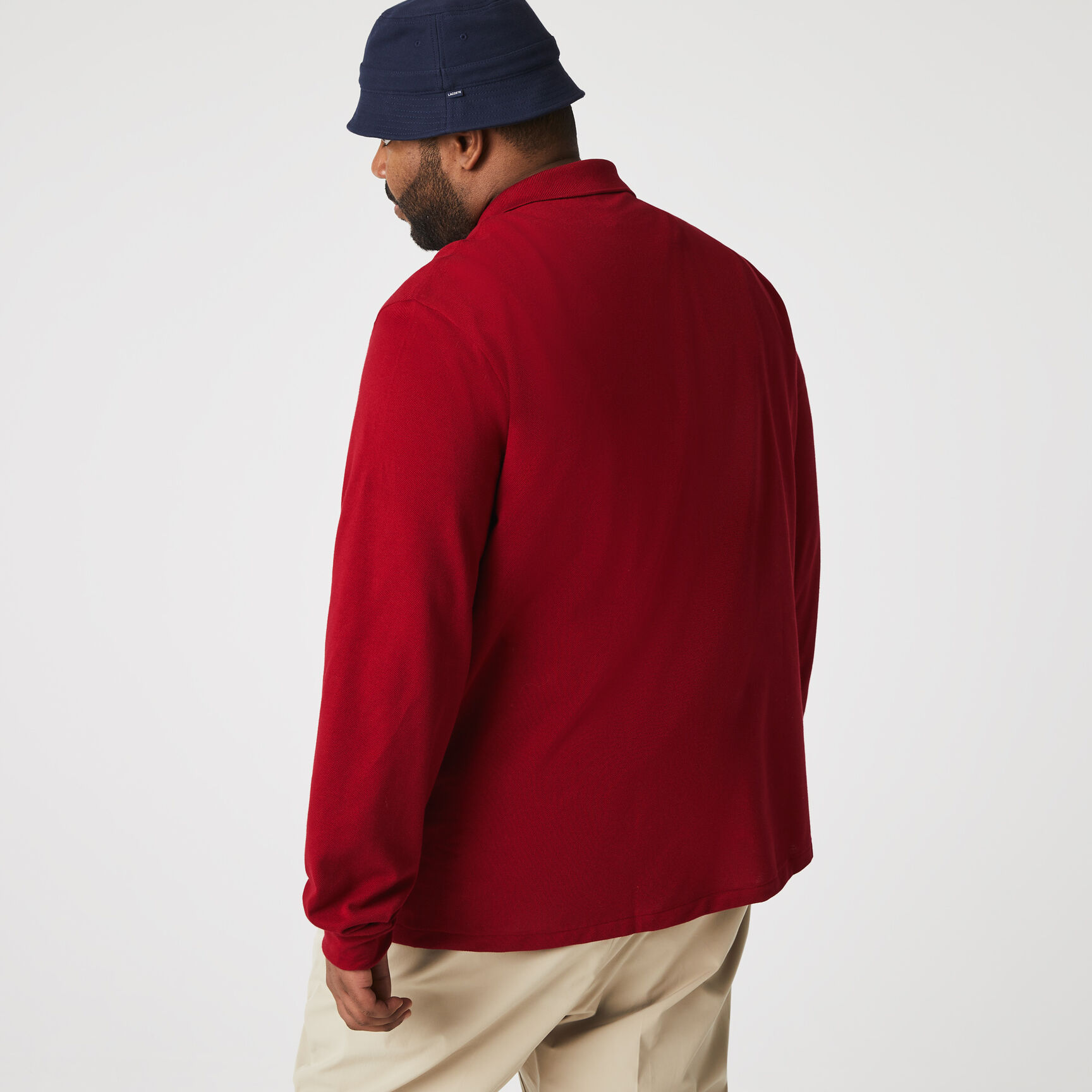 قميص بولو كلاسيكي بأكمام طويلة مقاس L.12.12