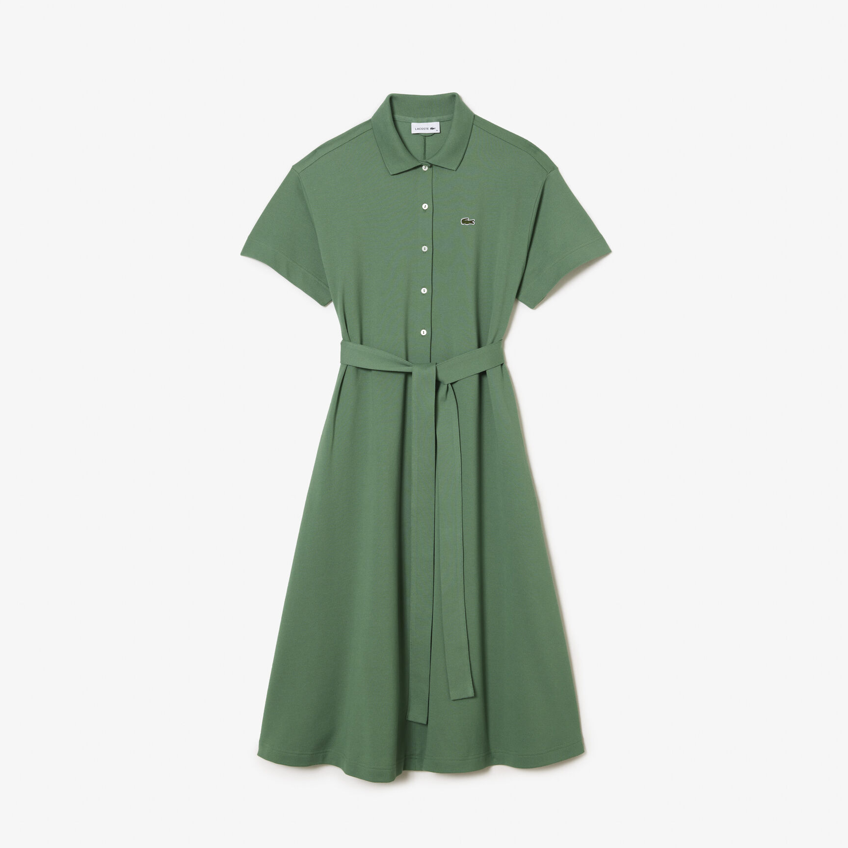 Women's Lacoste Belted Pique Polo Dress Women's Lacoste Belted Pique Polo Dress