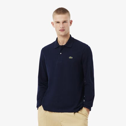 Classic Fit Long Sleeved L.12.12 Polo Shirt