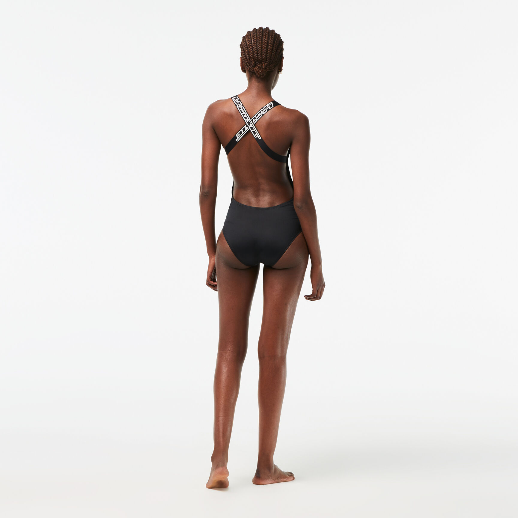 لباس سباحة لاكوست قطعة واحدة بوليستر معاد تدويره للنساء لباس سباحة لاكوست قطعة واحدة بوليستر معاد تدويره للنساء