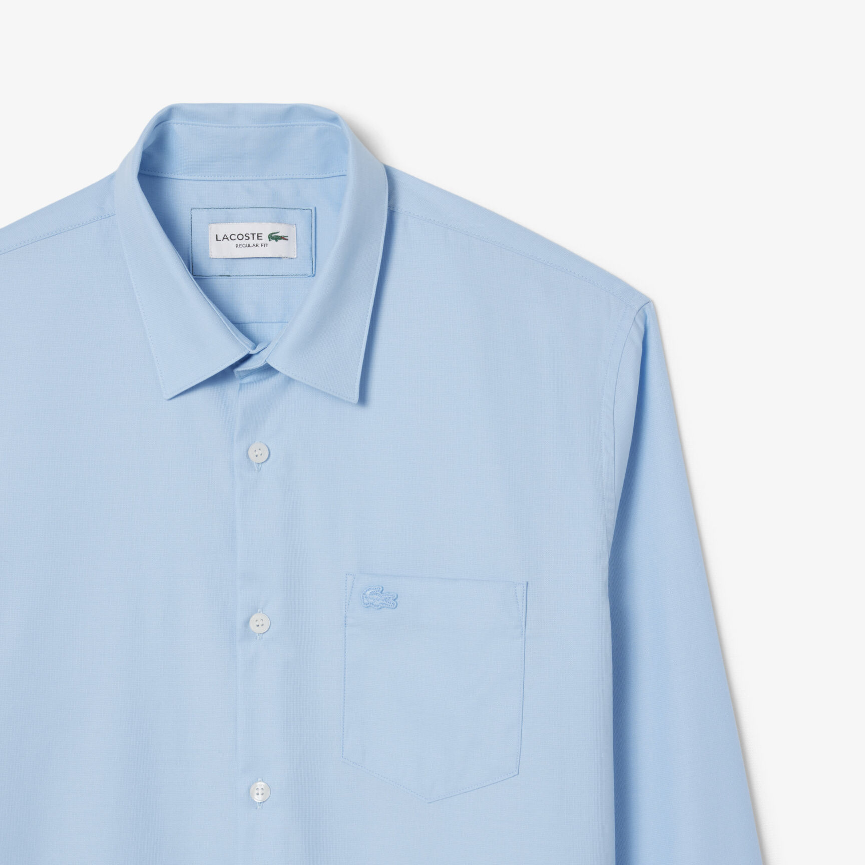 قميص بوبلين قطني بقصّة عادية قميص بوبلين قطني بقصّة عادية