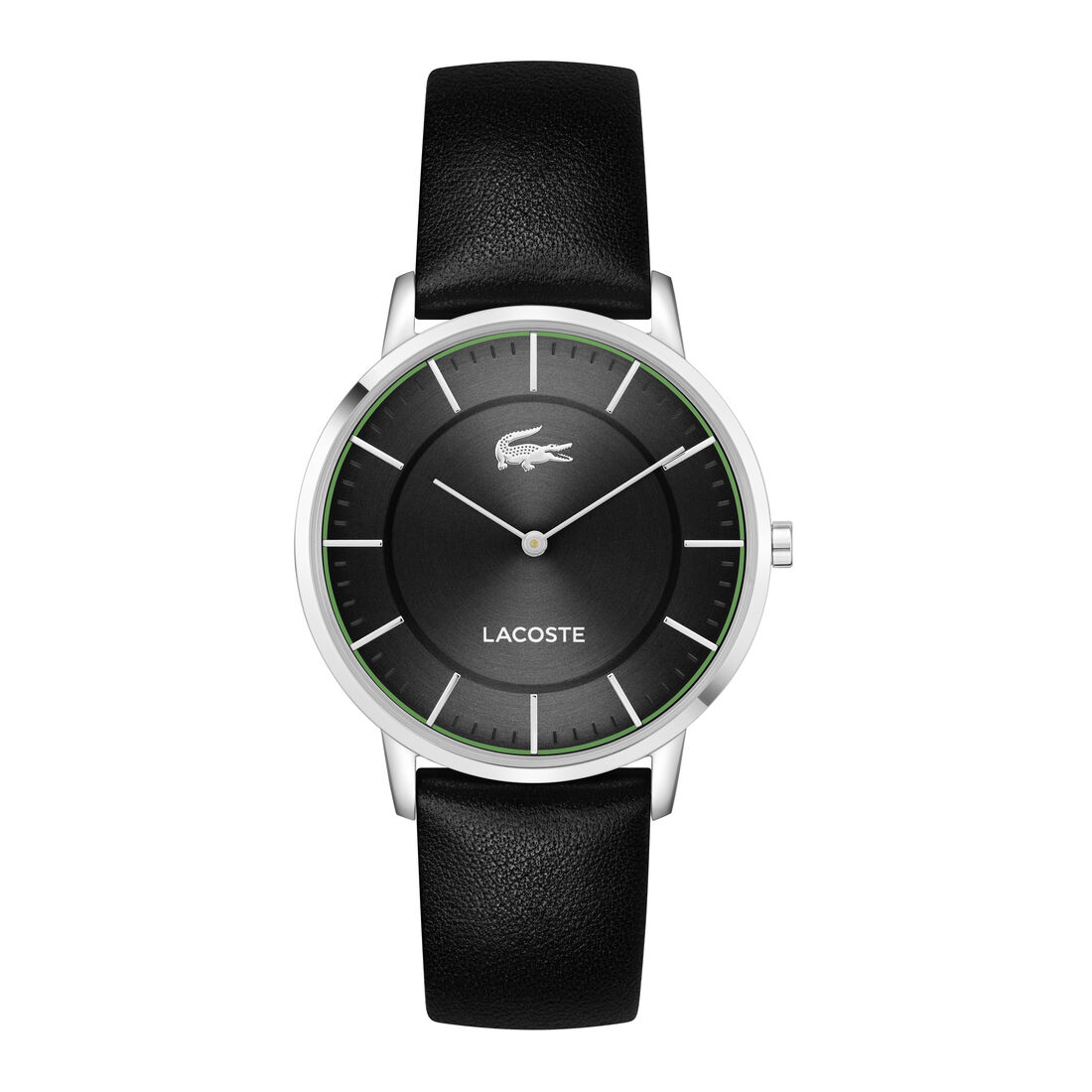 Lacoste Crocorigin Mens Black Dial Watch