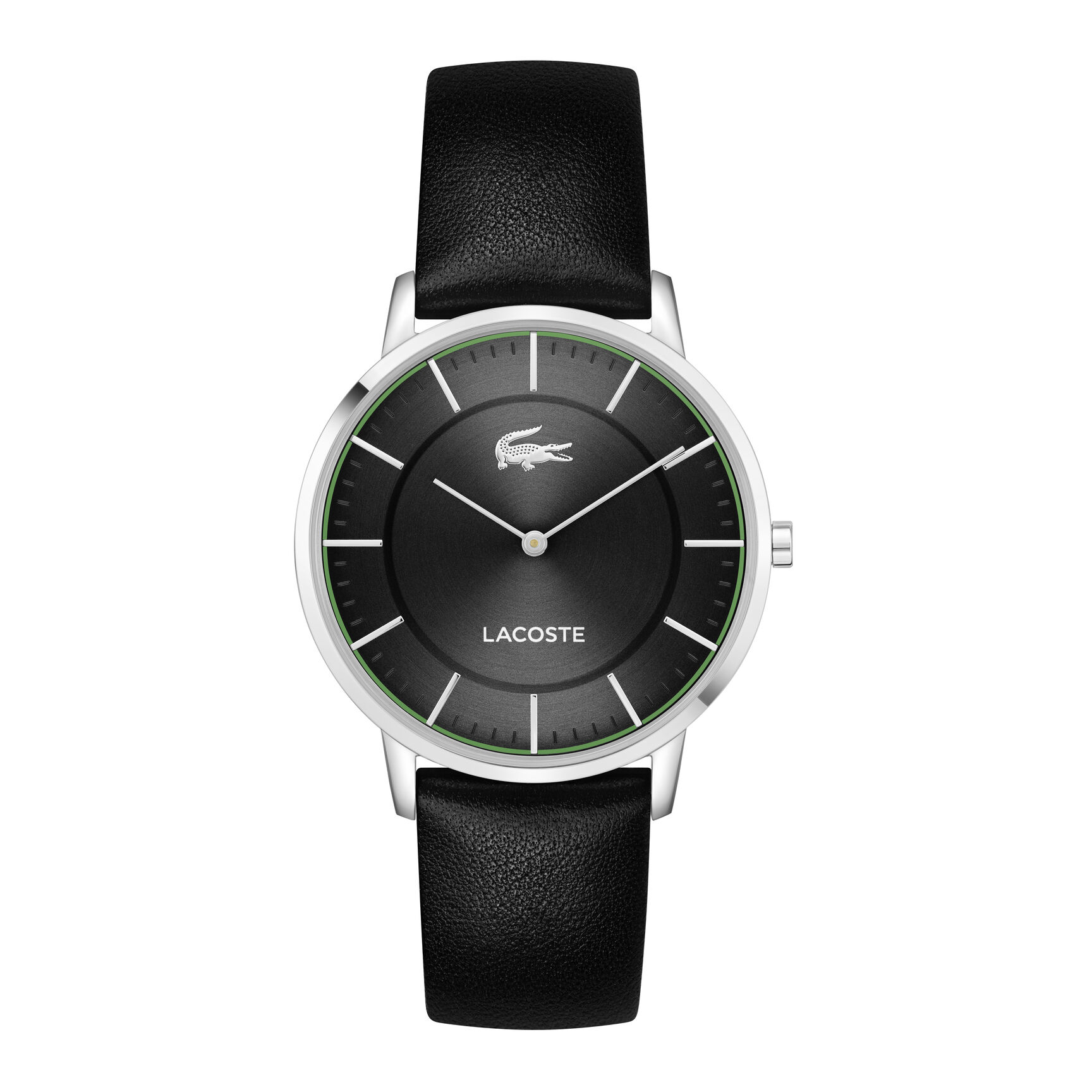 Lacoste Crocorigin Mens Black Dial Watch