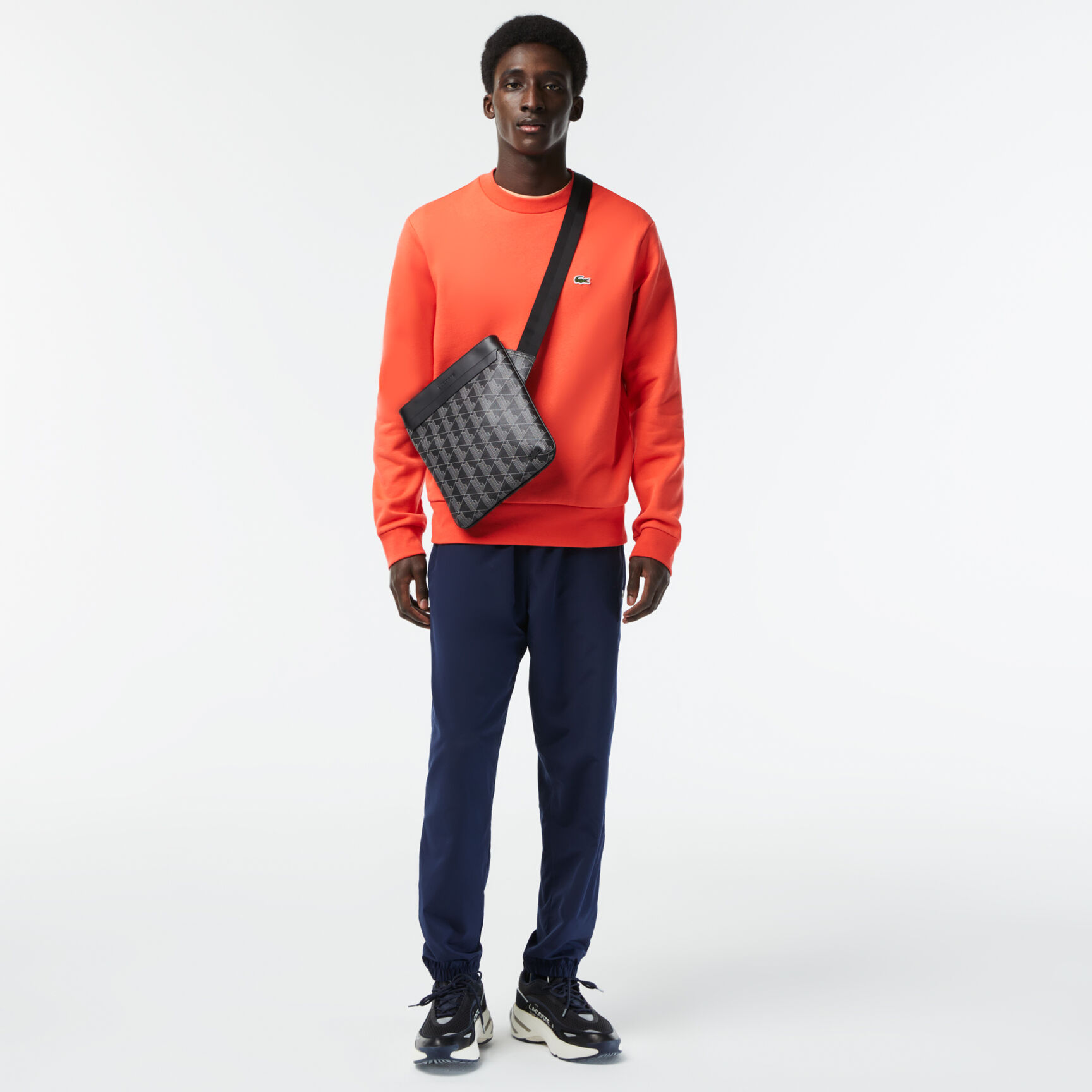 Men’s Lacoste The Blend Monogram Print Shoulder Bag Men’s Lacoste The Blend Monogram Print Shoulder Bag