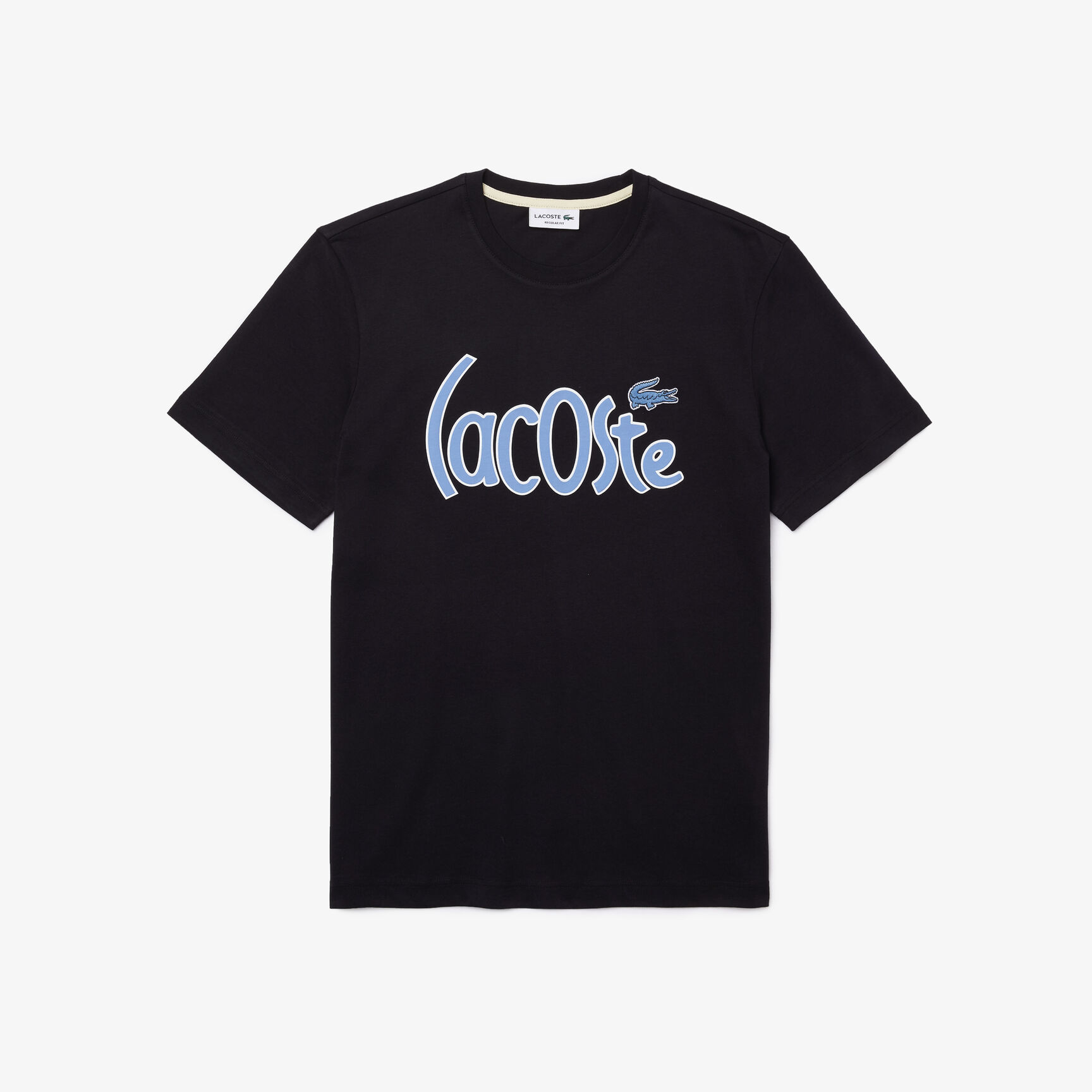 Men&rsquo;s Crew Neck Signature Print Cotton T-shirt