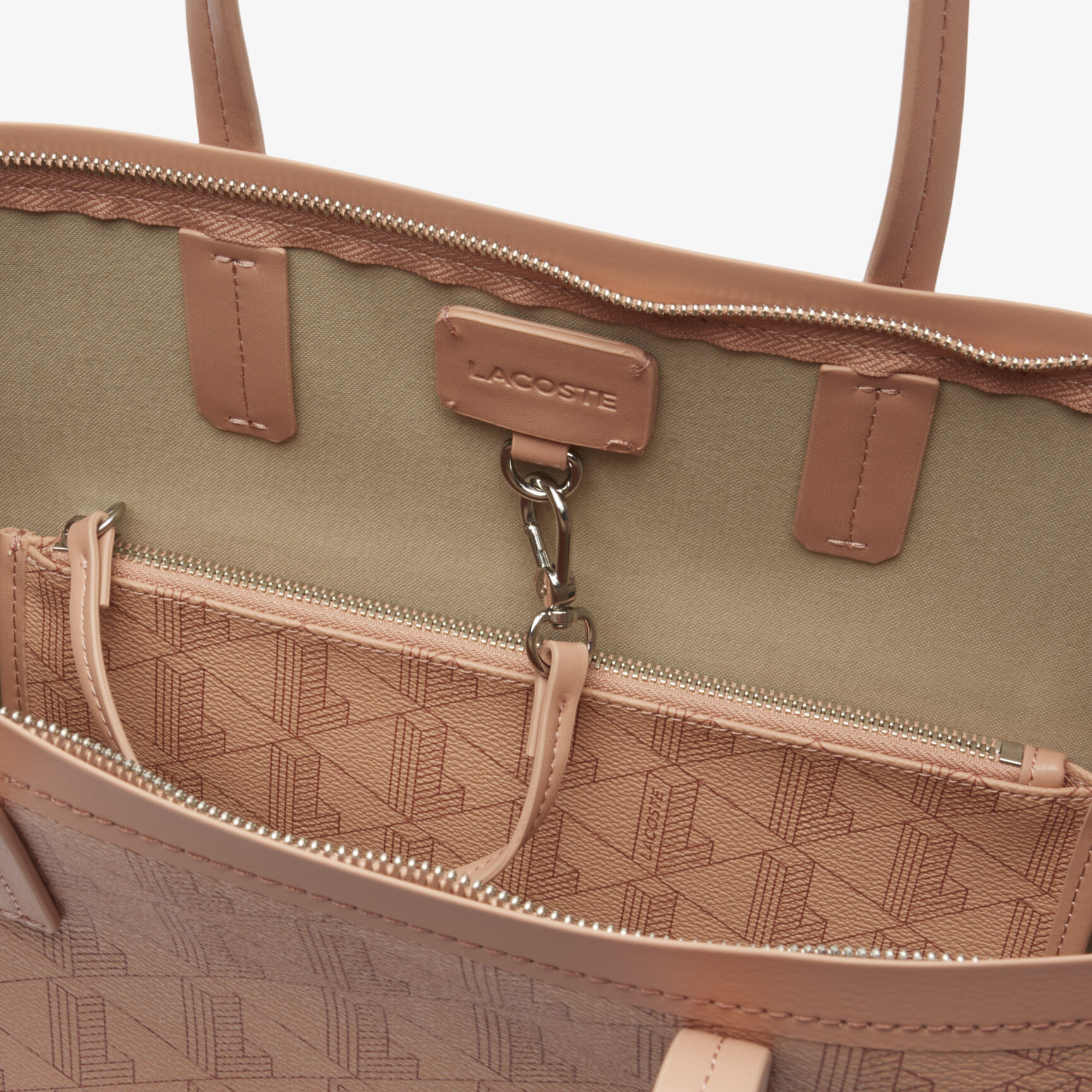 Zely Grained Tote with Pouch