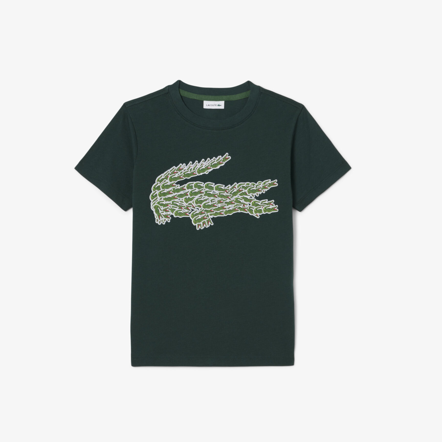 Crocodile Print Cotton T-shirt