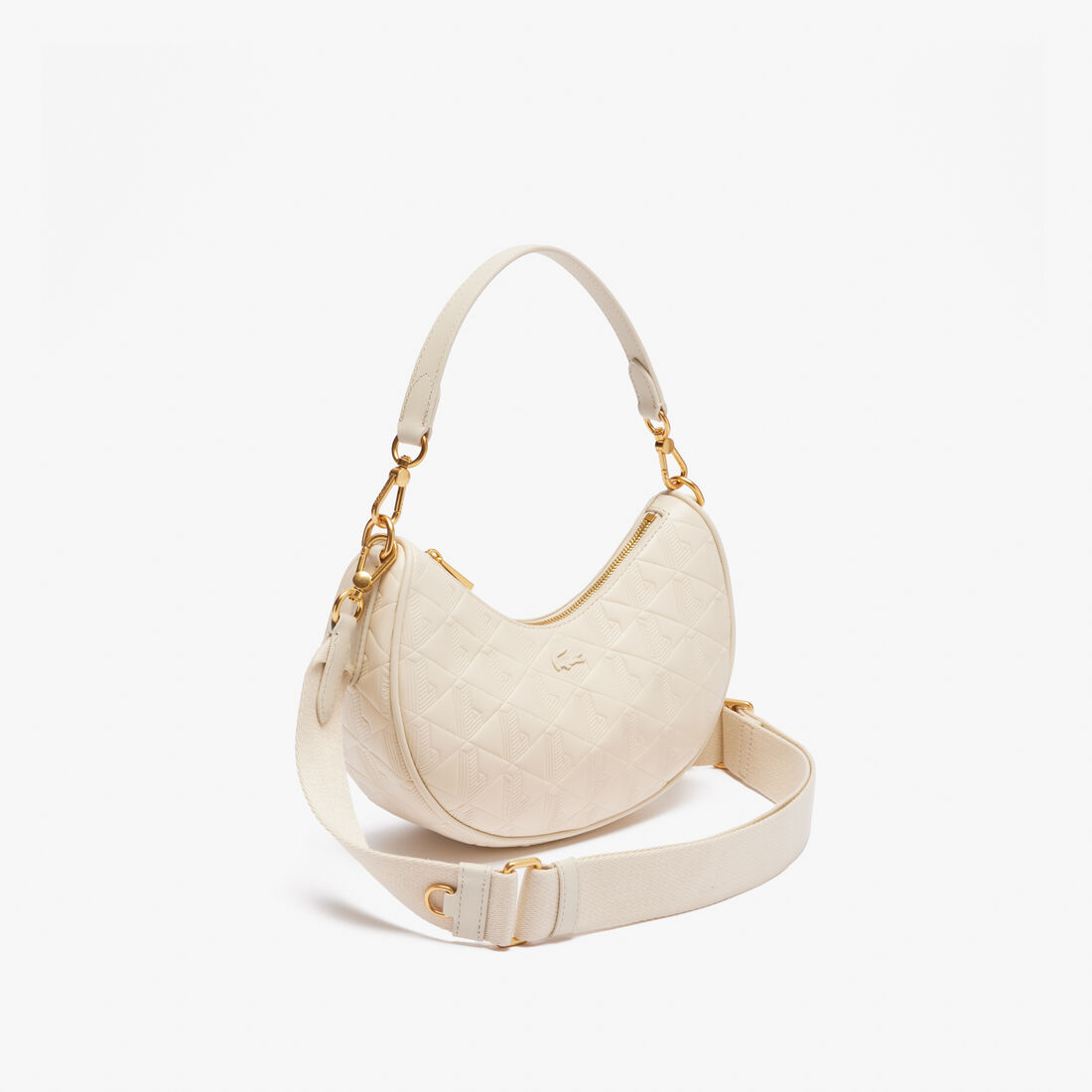 Maheki Embossed Leather Half Moon Purse Maheki Embossed Leather Half Moon Purse