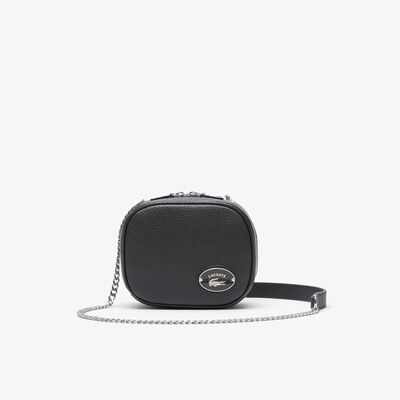 Women's Lacoste Small Square Grained Leather Crossover Bag