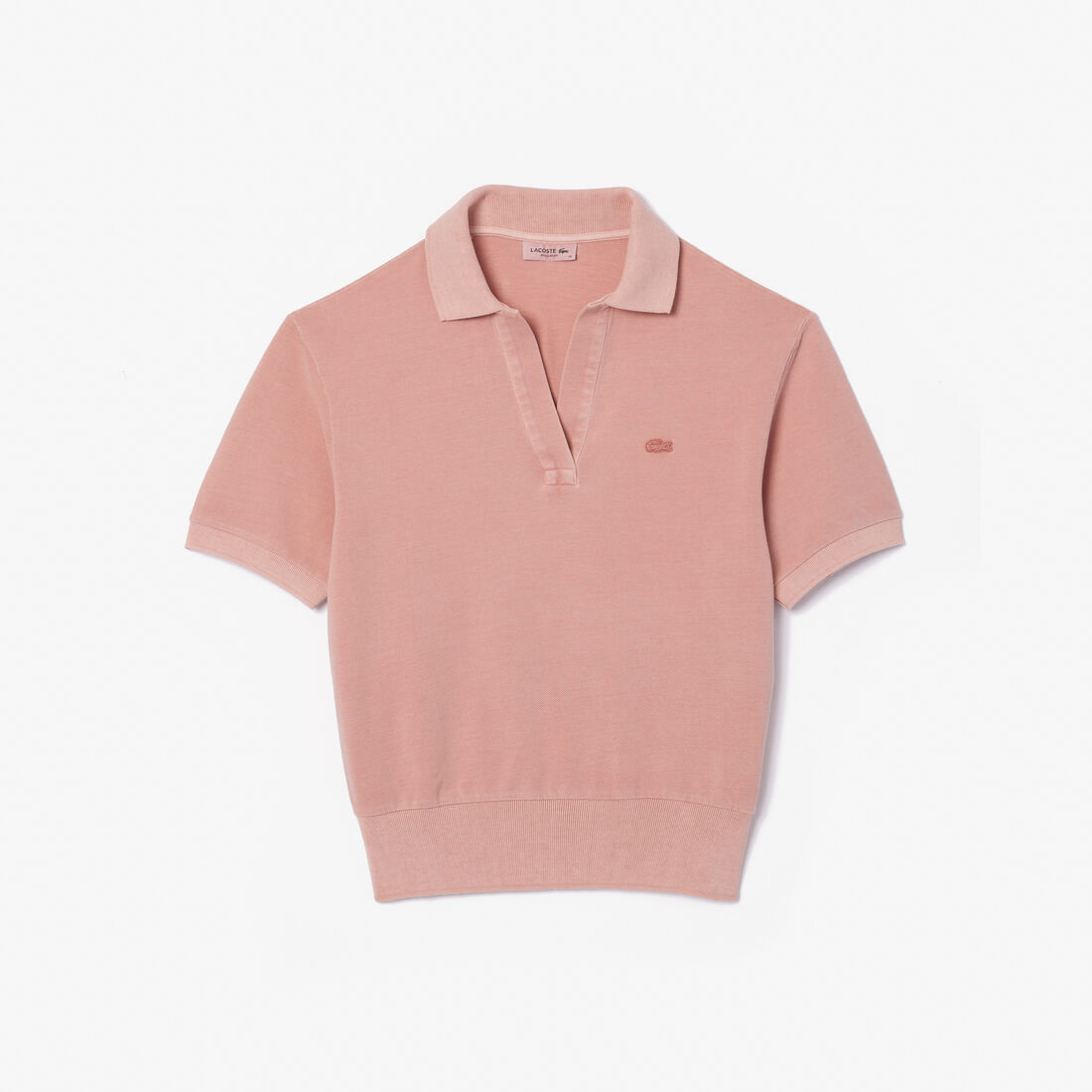 Natural Dyed Cotton Pique Polo Shirt