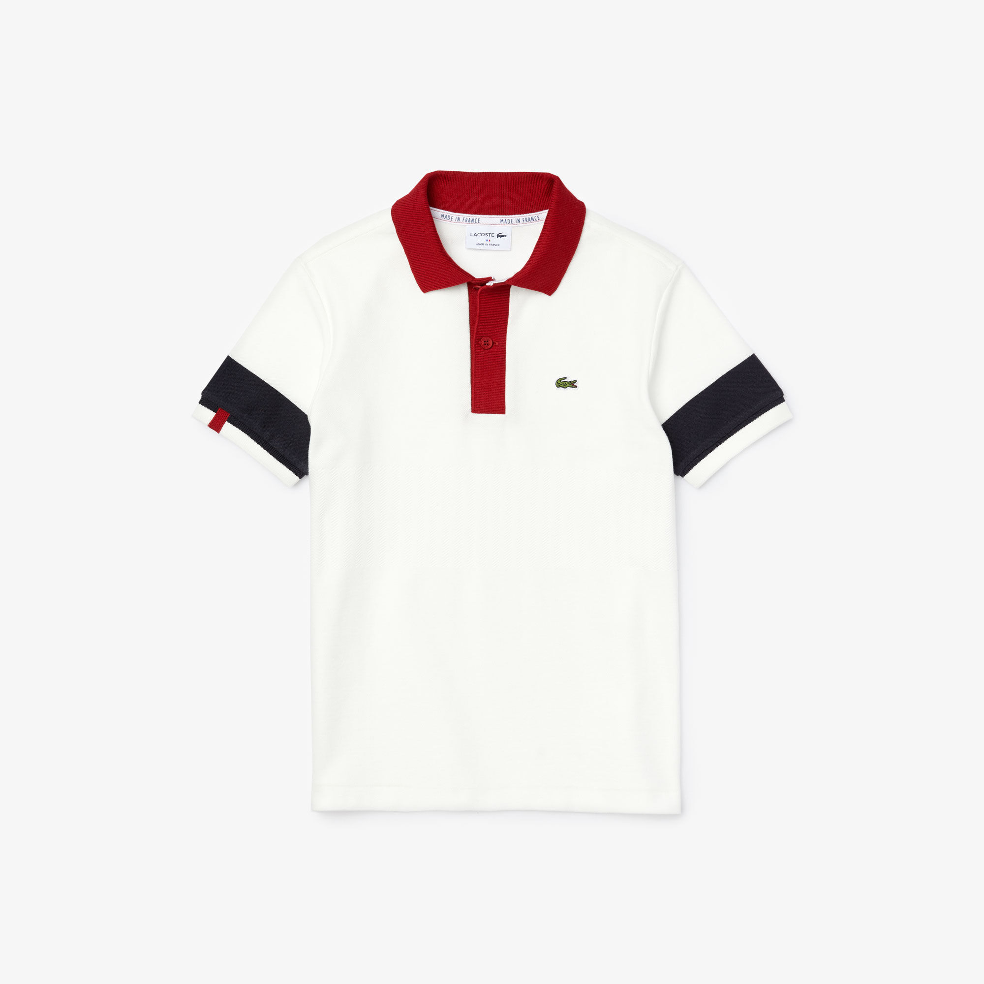 Boys' Lacoste Made in France Piqué Effect Cotton Polo Shirt Boys' Lacoste Made in France Piqué Effect Cotton Polo Shirt