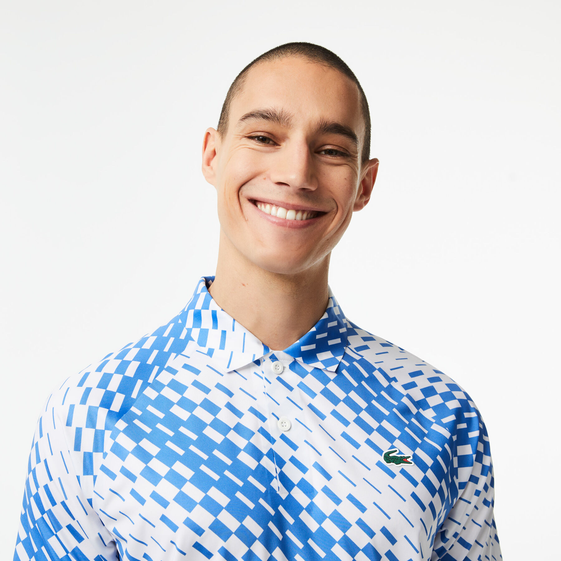 Men's Lacoste Tennis x Novak Djokovic Checkerboard Print Polo Shirt men s lacoste tennis x novak djokovic checkerboard print polo shirt