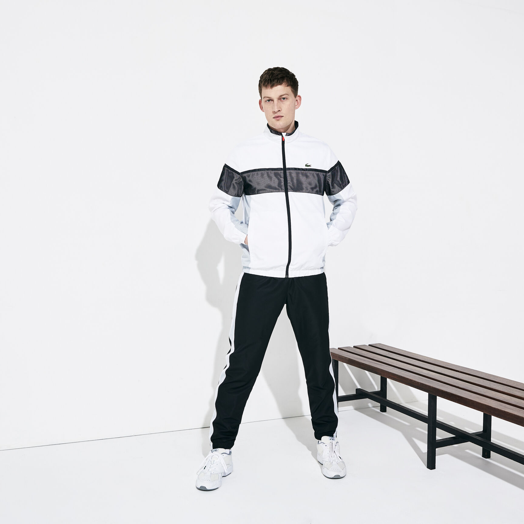 Men's Lacoste SPORT Taffeta And Jersey Tennis Tracksuit Men's Lacoste SPORT Taffeta And Jersey Tennis Tracksuit