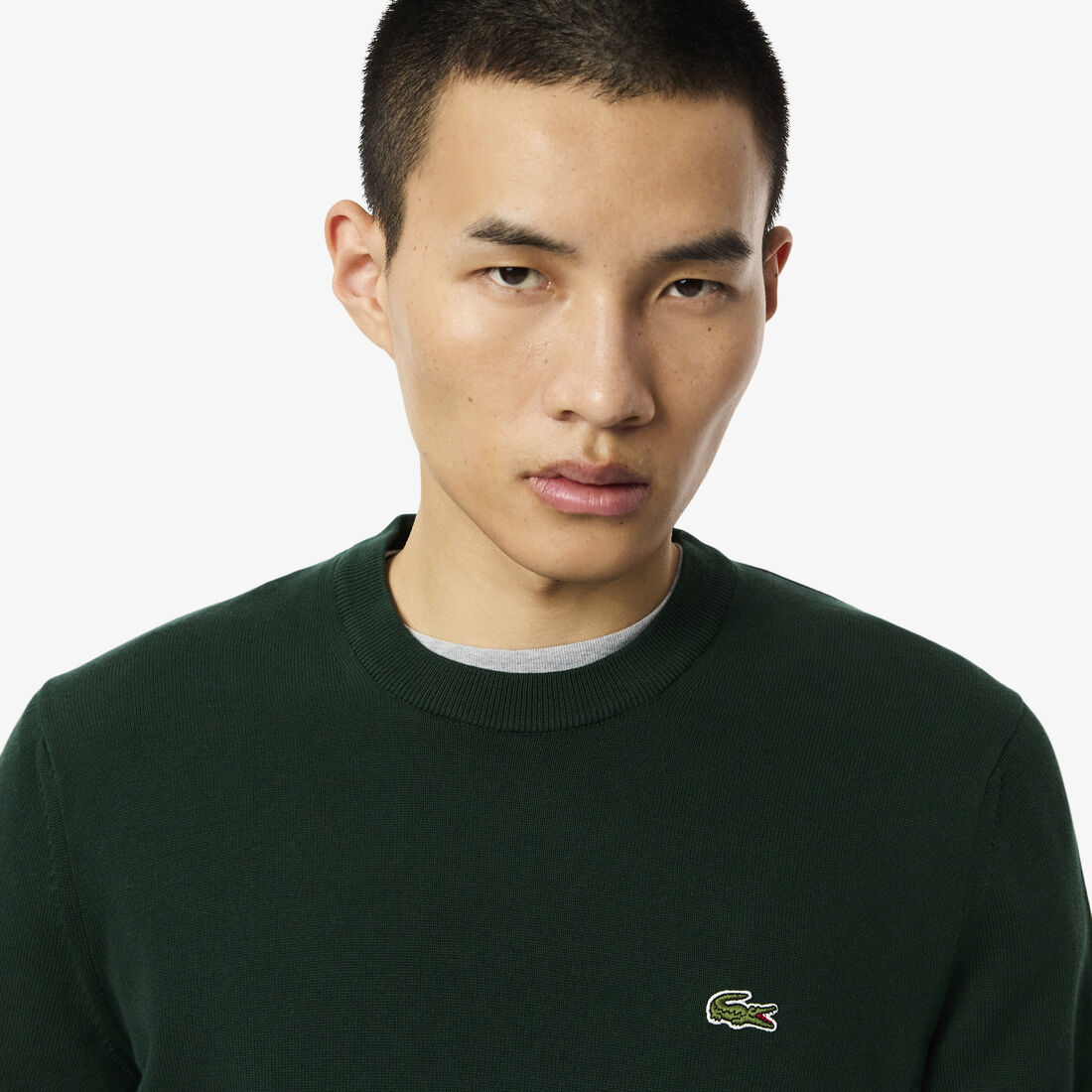 Monochrome Crew Neck Cotton Sweater Monochrome Crew Neck Cotton Sweater