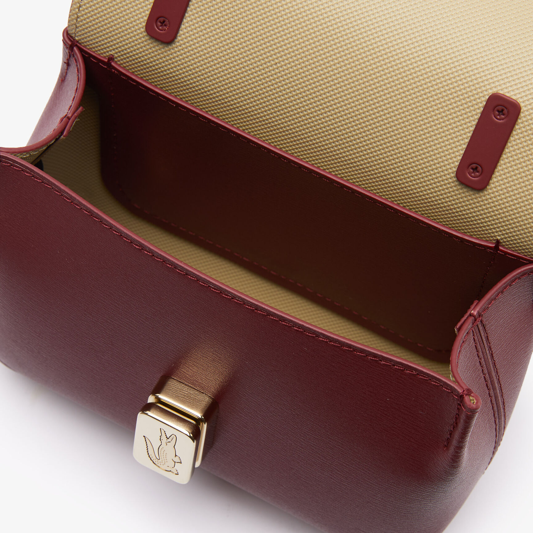 Women's Amelia Leather Shoulder Bag with Engraved Lock