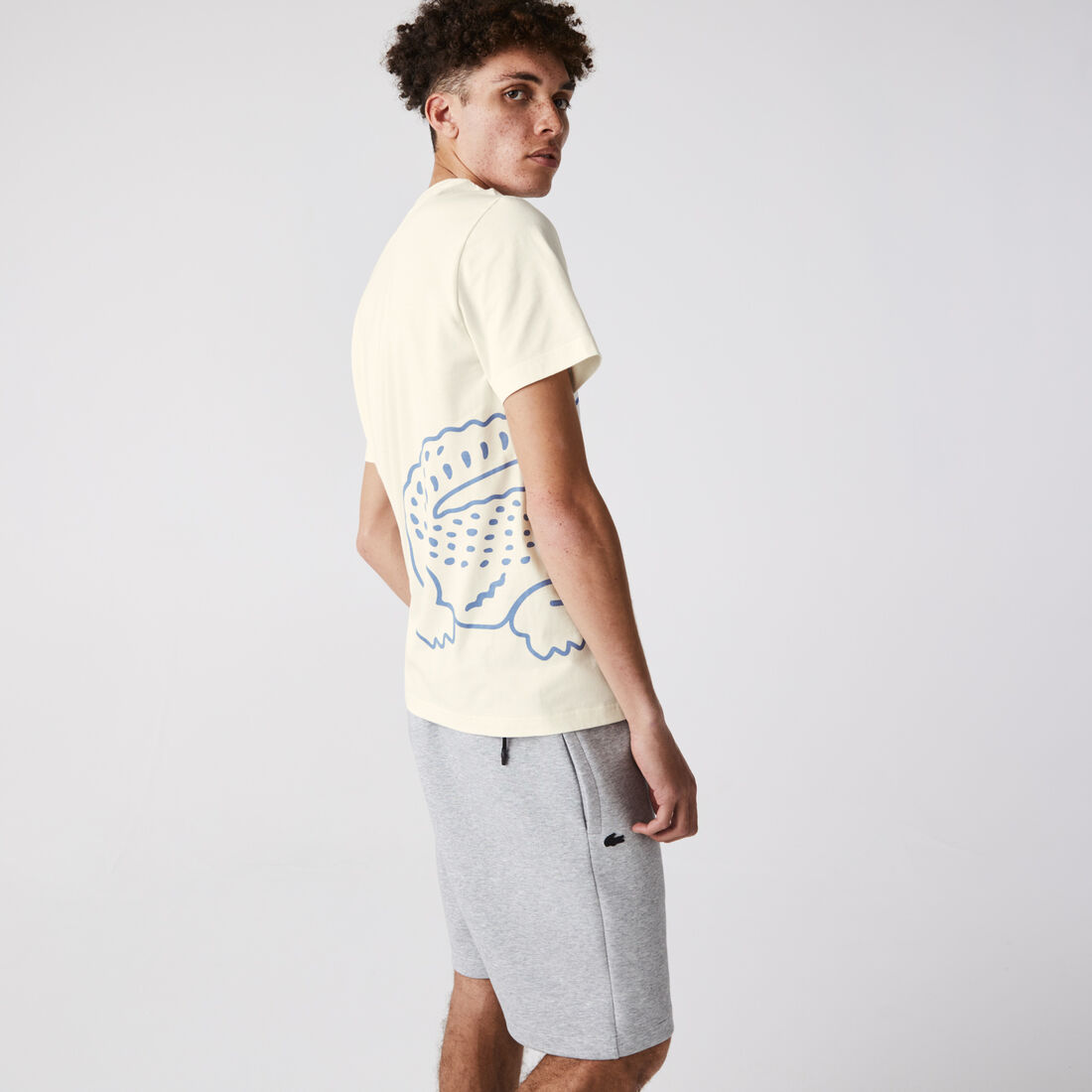 Men’s Crew Neck Crocodile Print Organic Cotton T-shirt Men’s Crew Neck Crocodile Print Organic Cotton T-shirt