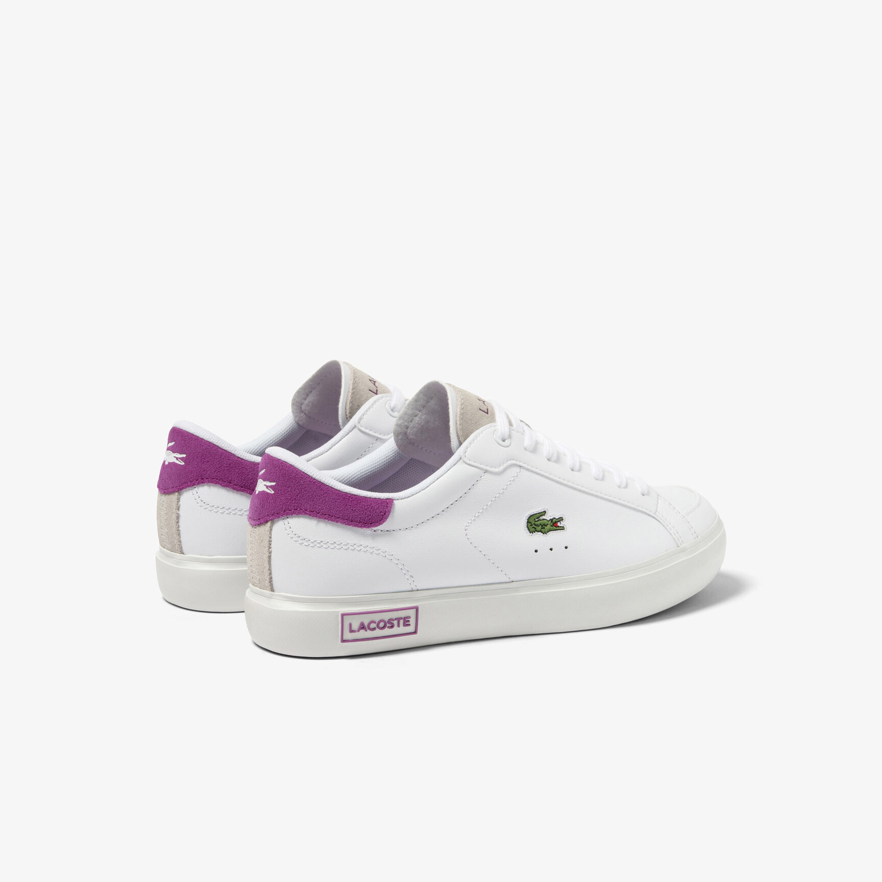 Women's Lacoste Powercourt Leather Trainers Women's Lacoste Powercourt Leather Trainers