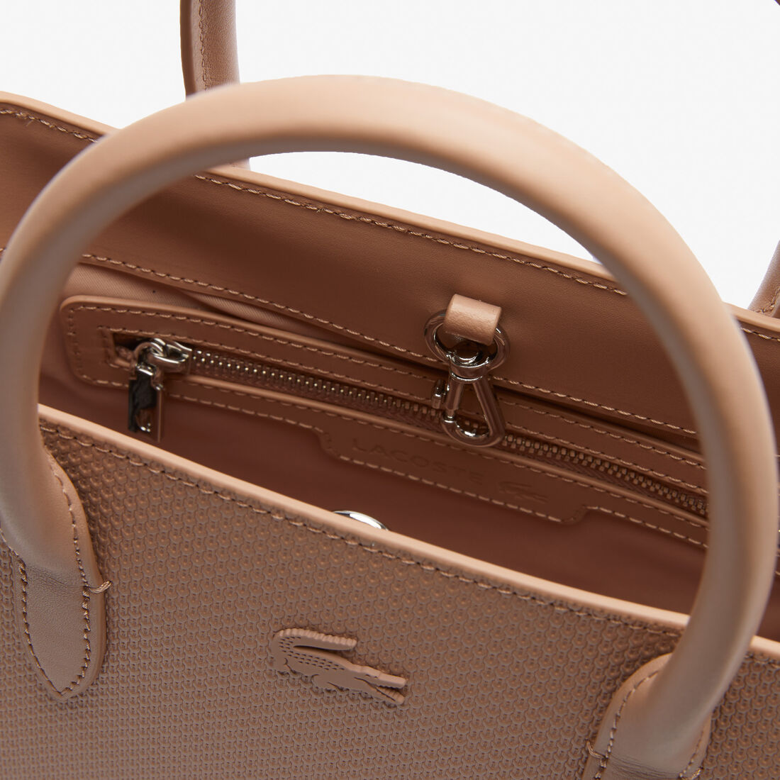 Women's Chantaco Piqué Leather Small Shoulder Shopping Bag Women's Chantaco Piqué Leather Small Shoulder Shopping Bag