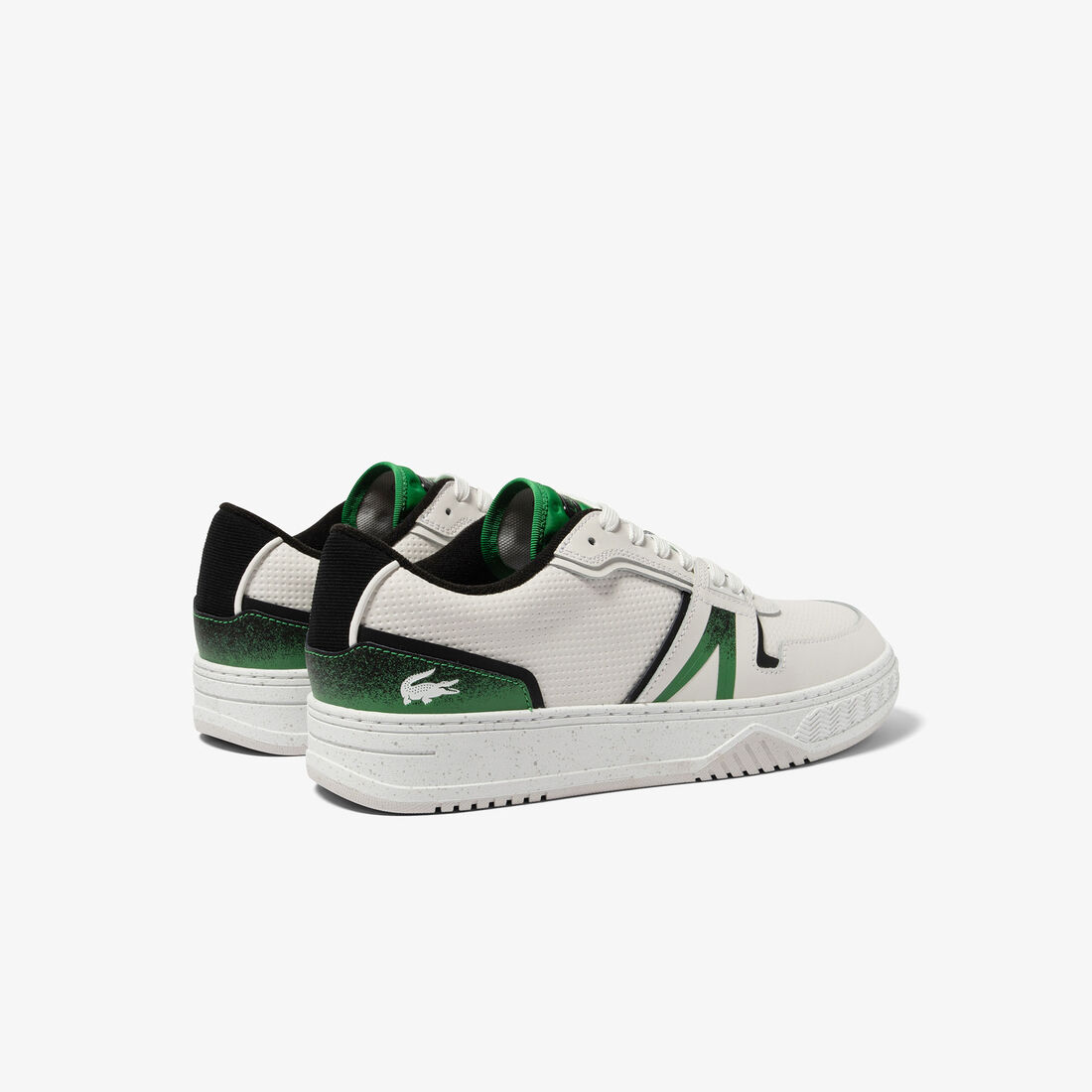 Men's Lacoste L001 Leather Spray Print Trainers Men's Lacoste L001 Leather Spray Print Trainers