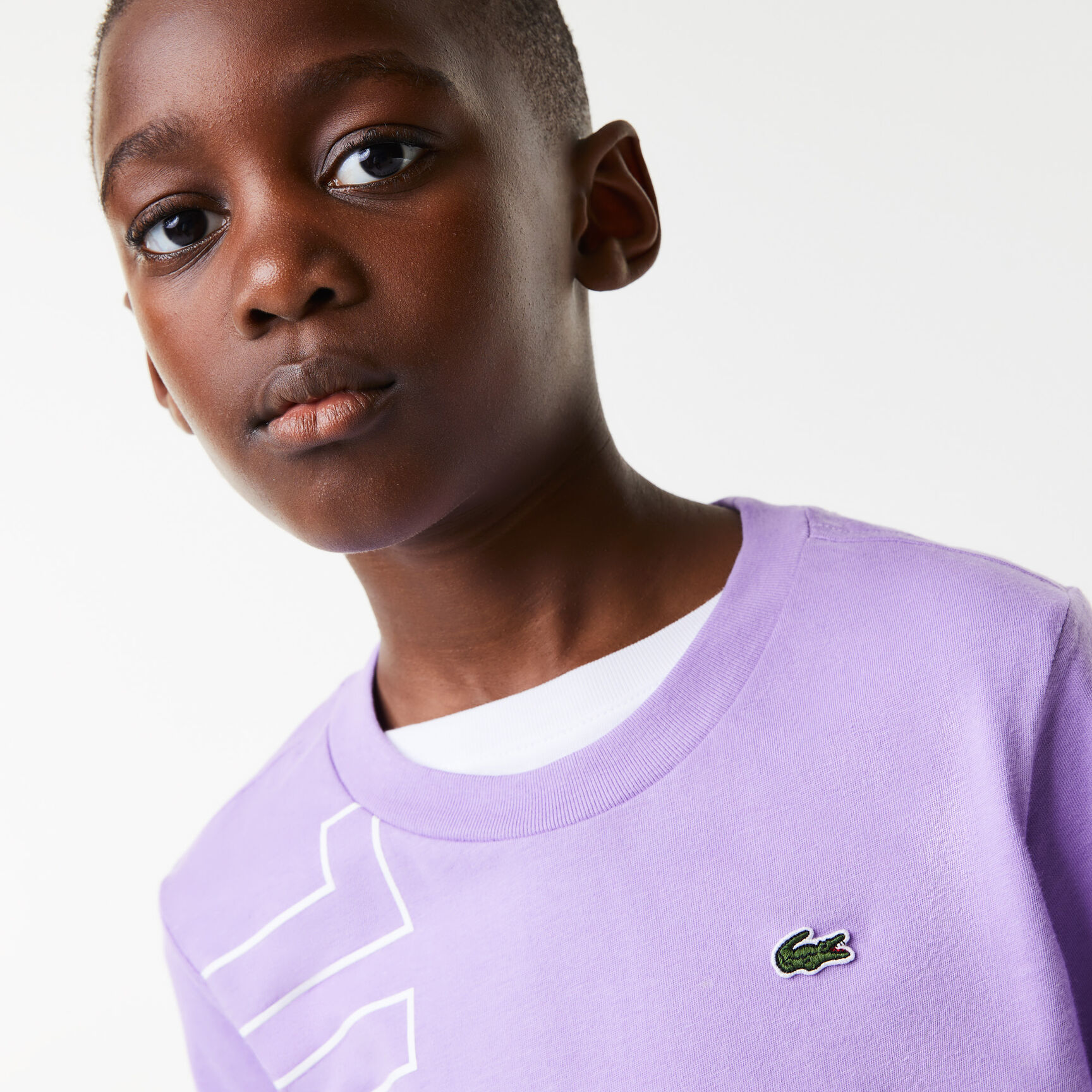 Kids' Lacoste Oversised Logo Cotton Jersey T-shirt Kids' Lacoste Oversised Logo Cotton Jersey T-shirt