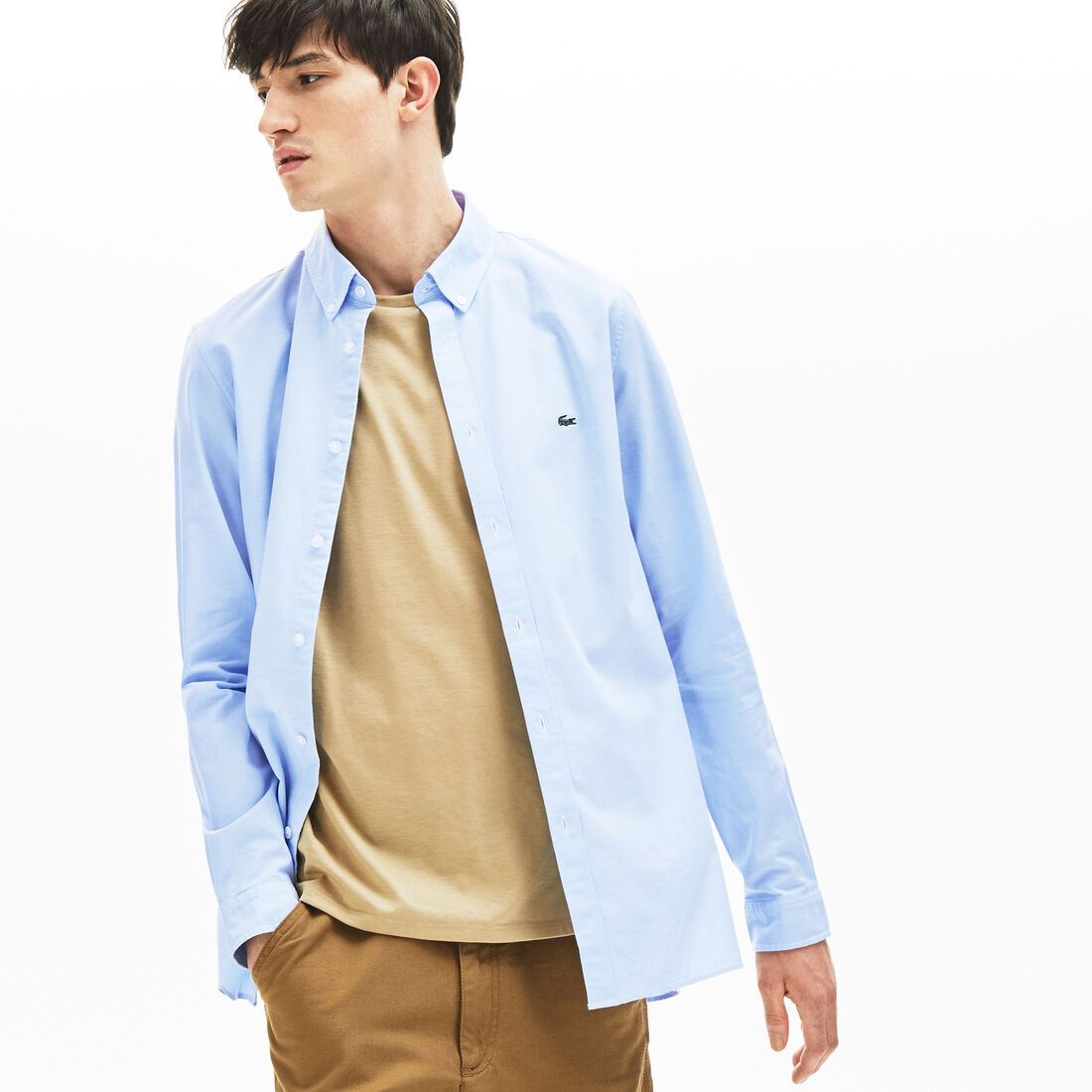 قميص للرجال ذو قصة ضيقة من قطن أوكسفورد المرن قميص للرجال ذو قصة ضيقة من قطن أوكسفورد المرن