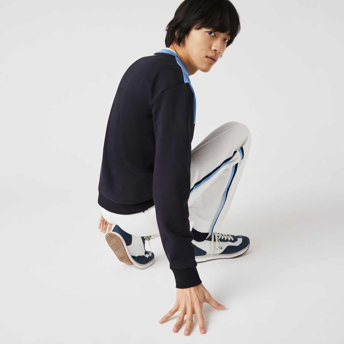 Men’s Heritage Badge Colorblock Cotton Fleece Sweatshirt Men’s Heritage Badge Colorblock Cotton Fleece Sweatshirt