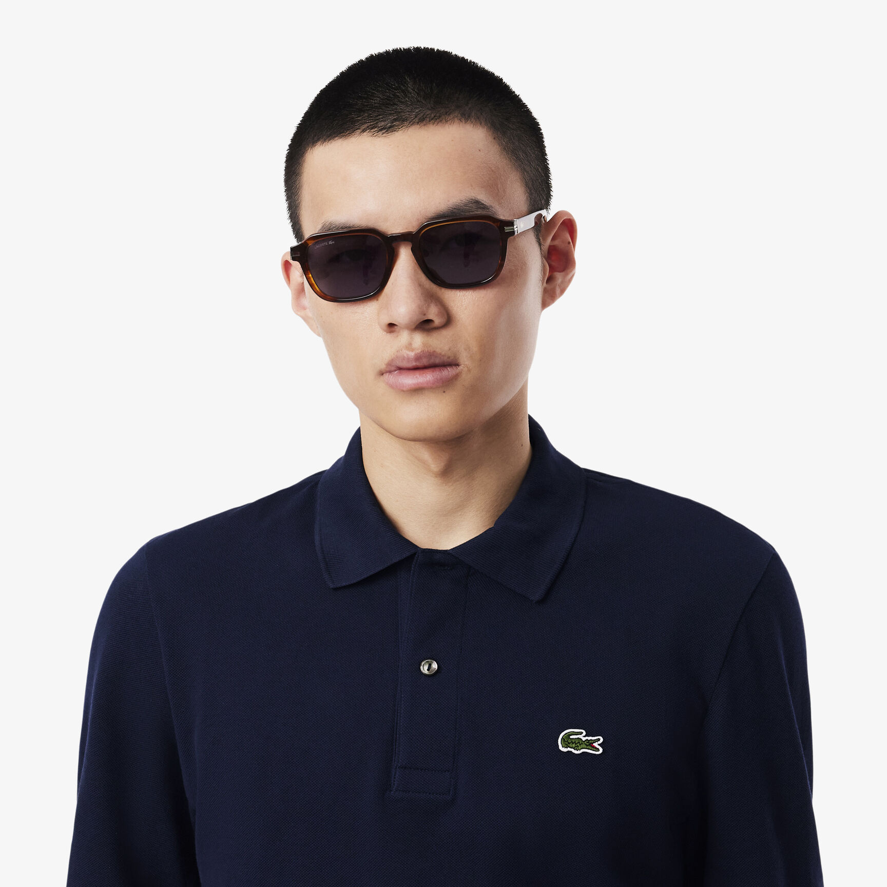 Classic Fit Long Sleeved L.12.12 Polo Shirt Classic Fit Long Sleeved L.12.12 Polo Shirt