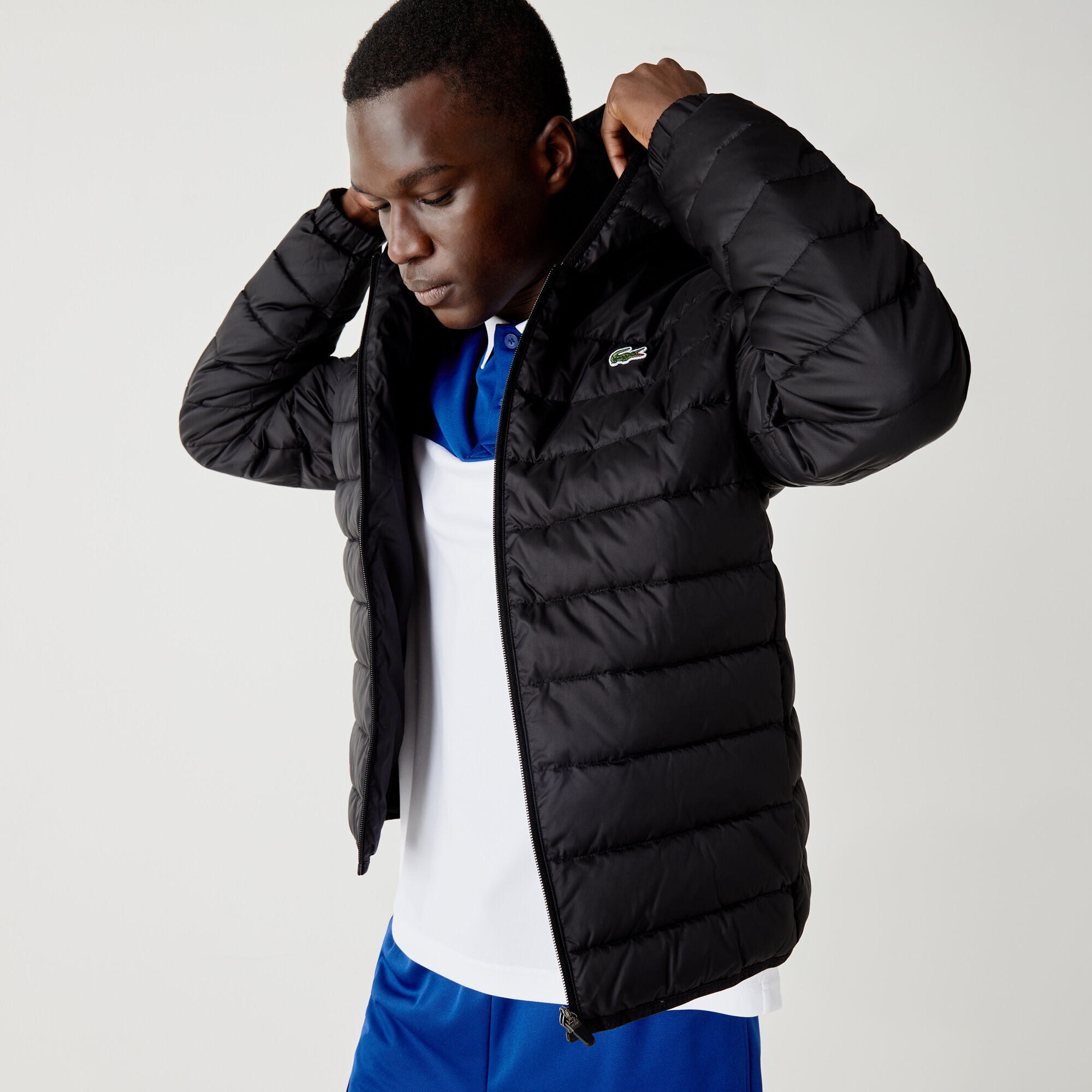 Mens lacoste windbreaker deals
