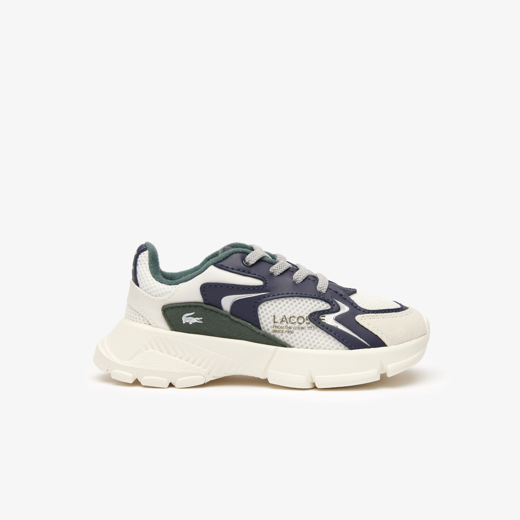 lacoste infants  l003 neo textile trainers