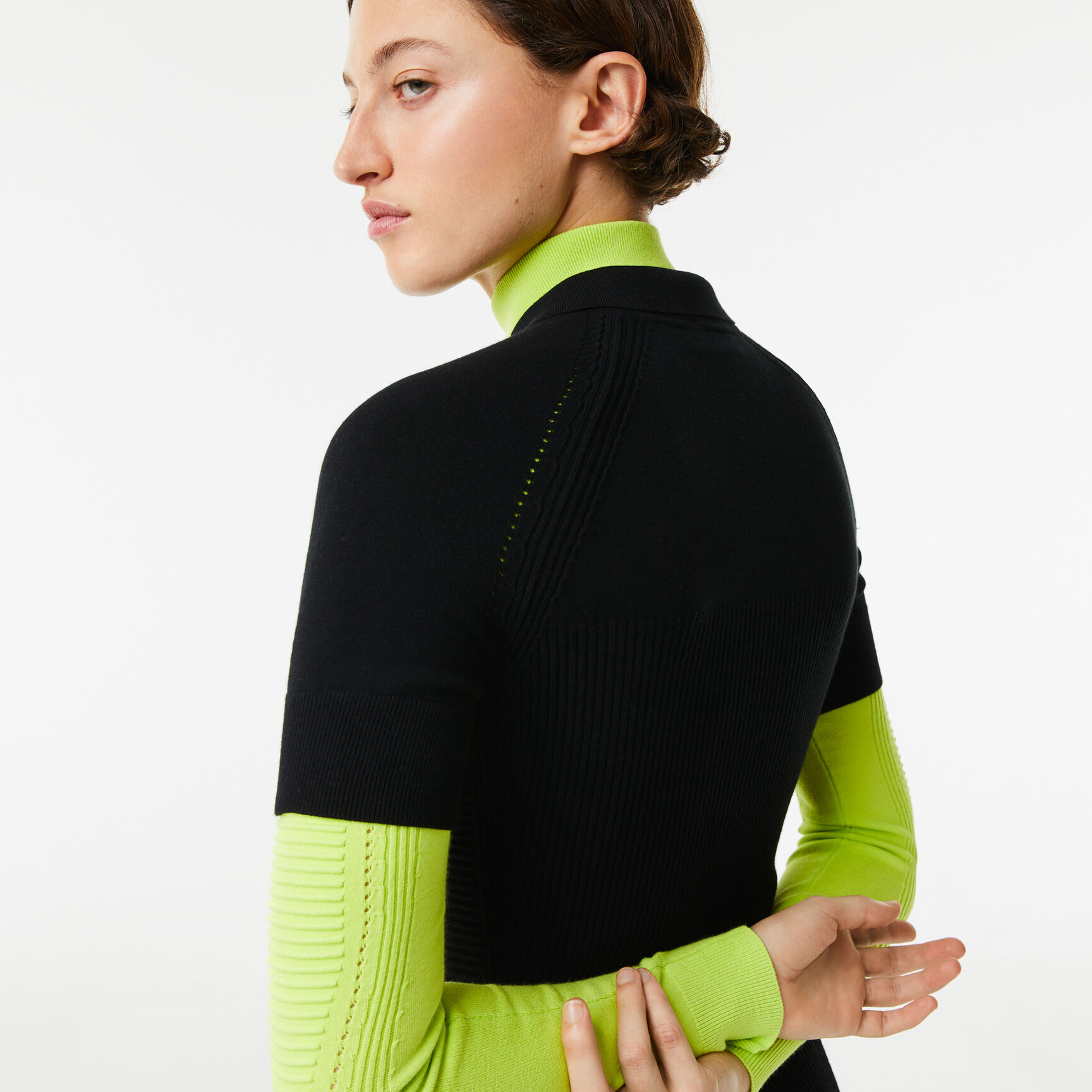 Women's Lacoste Knit Details Front Zip Dress Women's Lacoste Knit Details Front Zip Dress