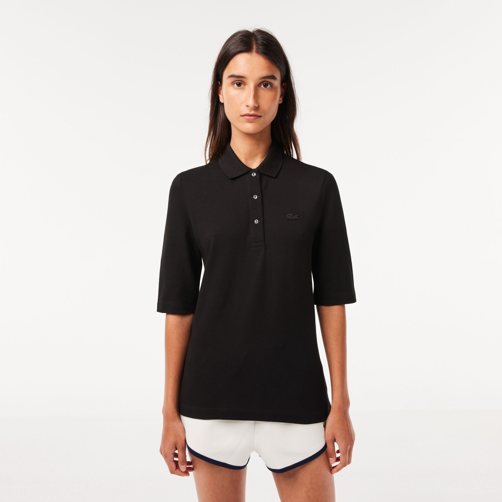 Lacoste slim fit polo womens online
