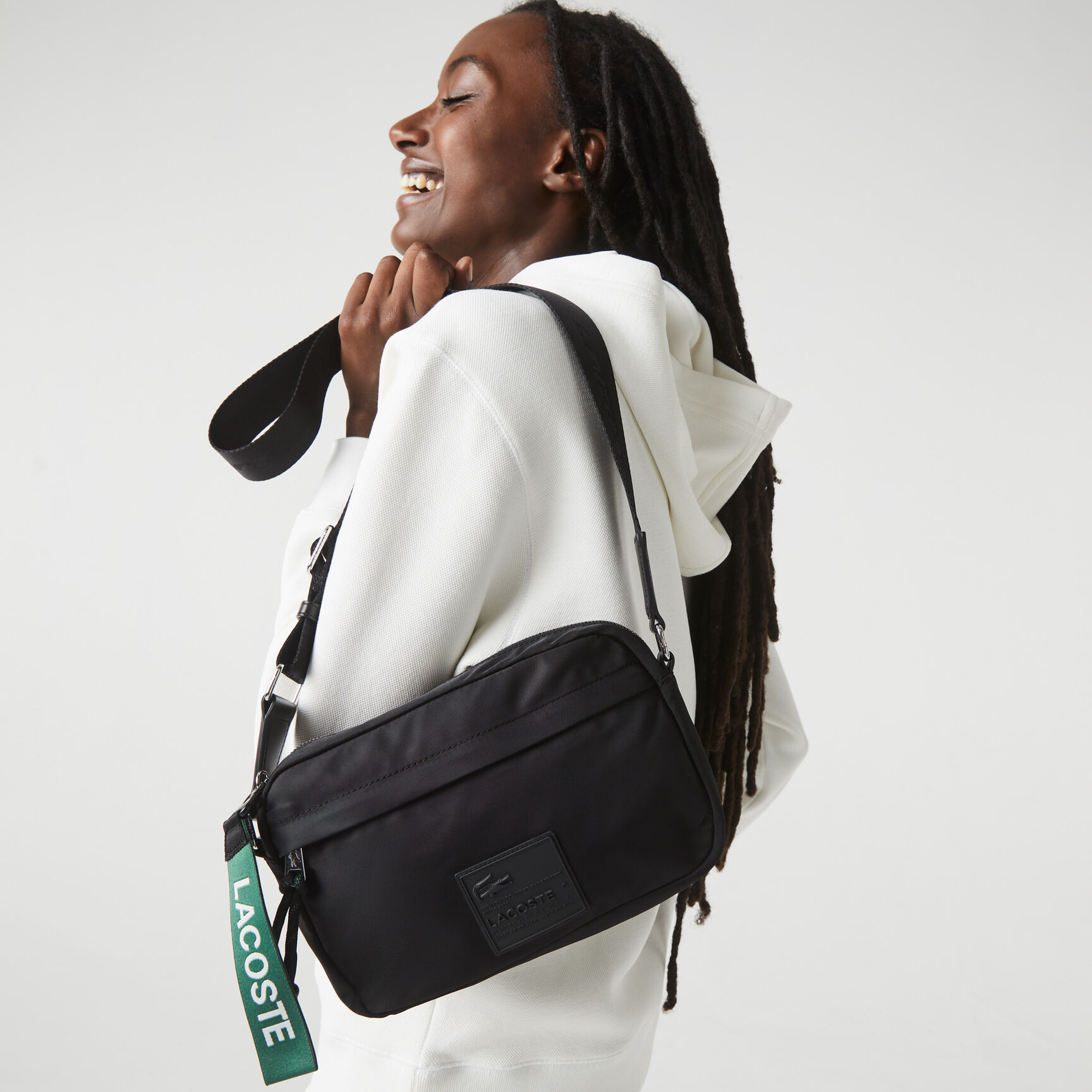 Women's Lacoste Signature Patch Crossover Bag Women's Lacoste Signature Patch Crossover Bag
