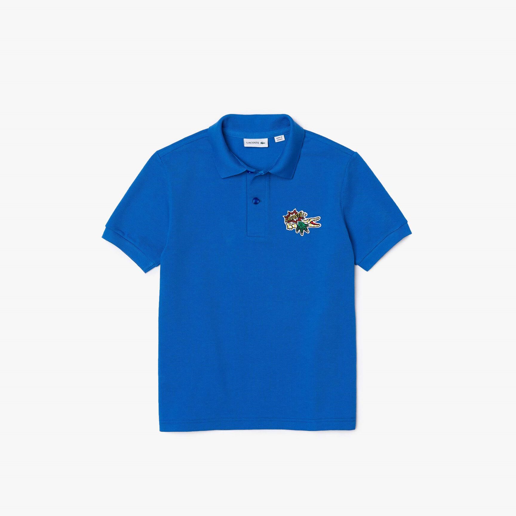 Kids' Holiday Badge Organic Cotton Piqué Polo