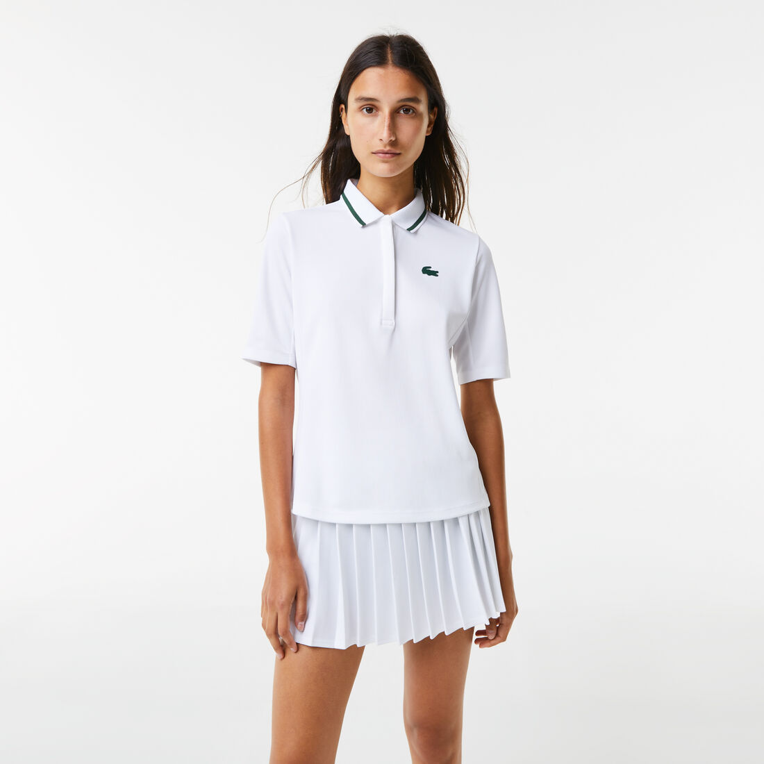 تيشيرت بولو تنس بيكيه ينظم حرارة الجسم للنساء من مجموعة Lacoste SPORT