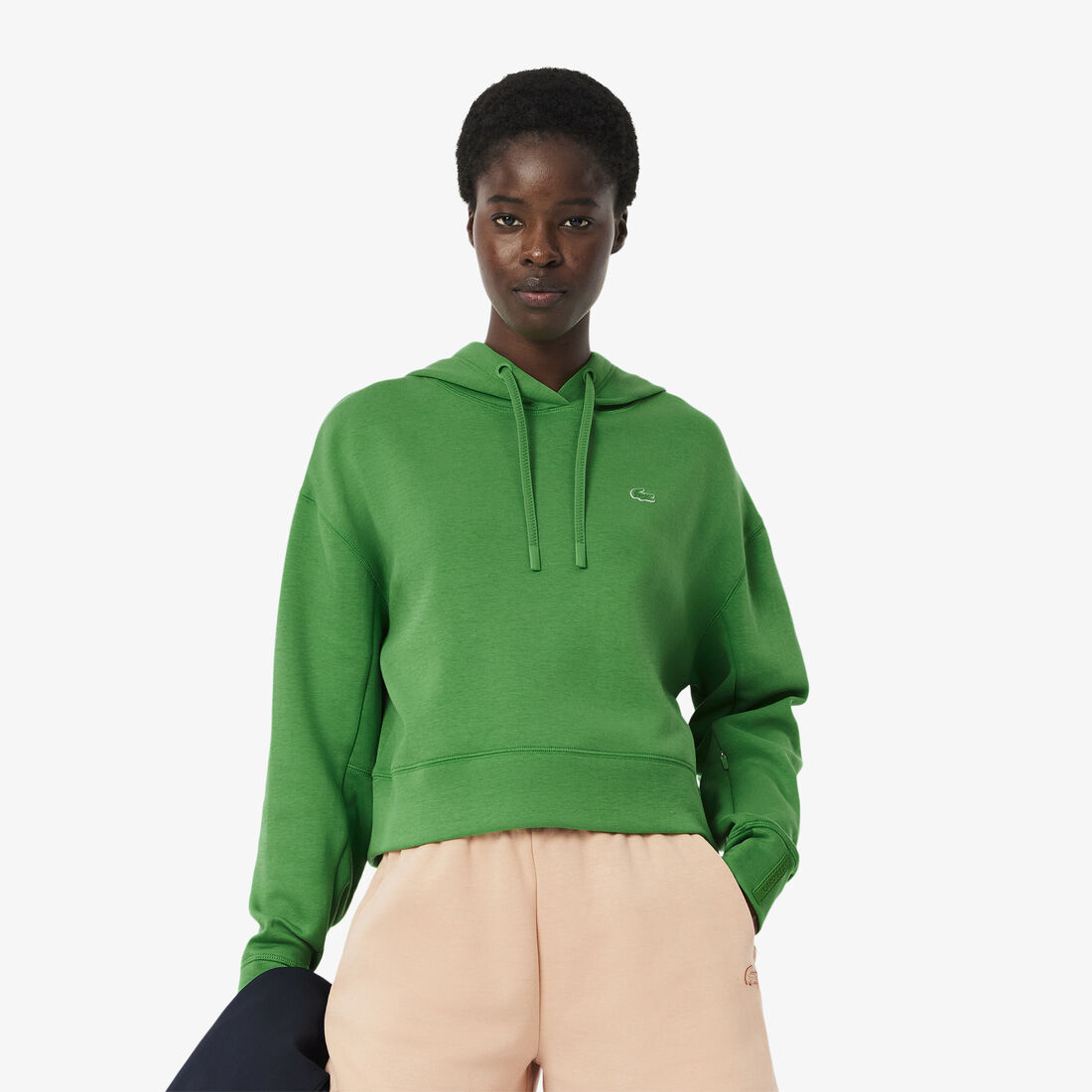 Short Cut Cotton Hoodie