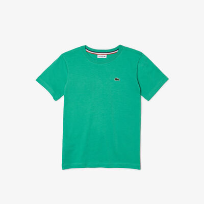 Kids' Crew Neck Cotton Jersey T-shirt