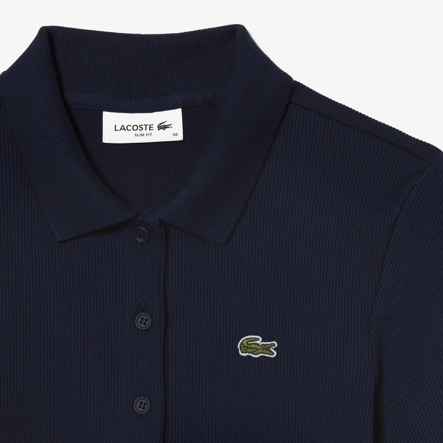 Slim Fit L.12.D Ribbed Cotton Polo Shirt Slim Fit L.12.D Ribbed Cotton Polo Shirt