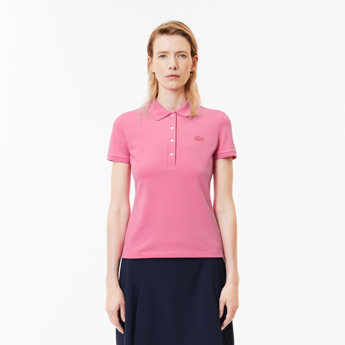 L.12.D Slim Fit Stretch Mini Pique Polo Shirt