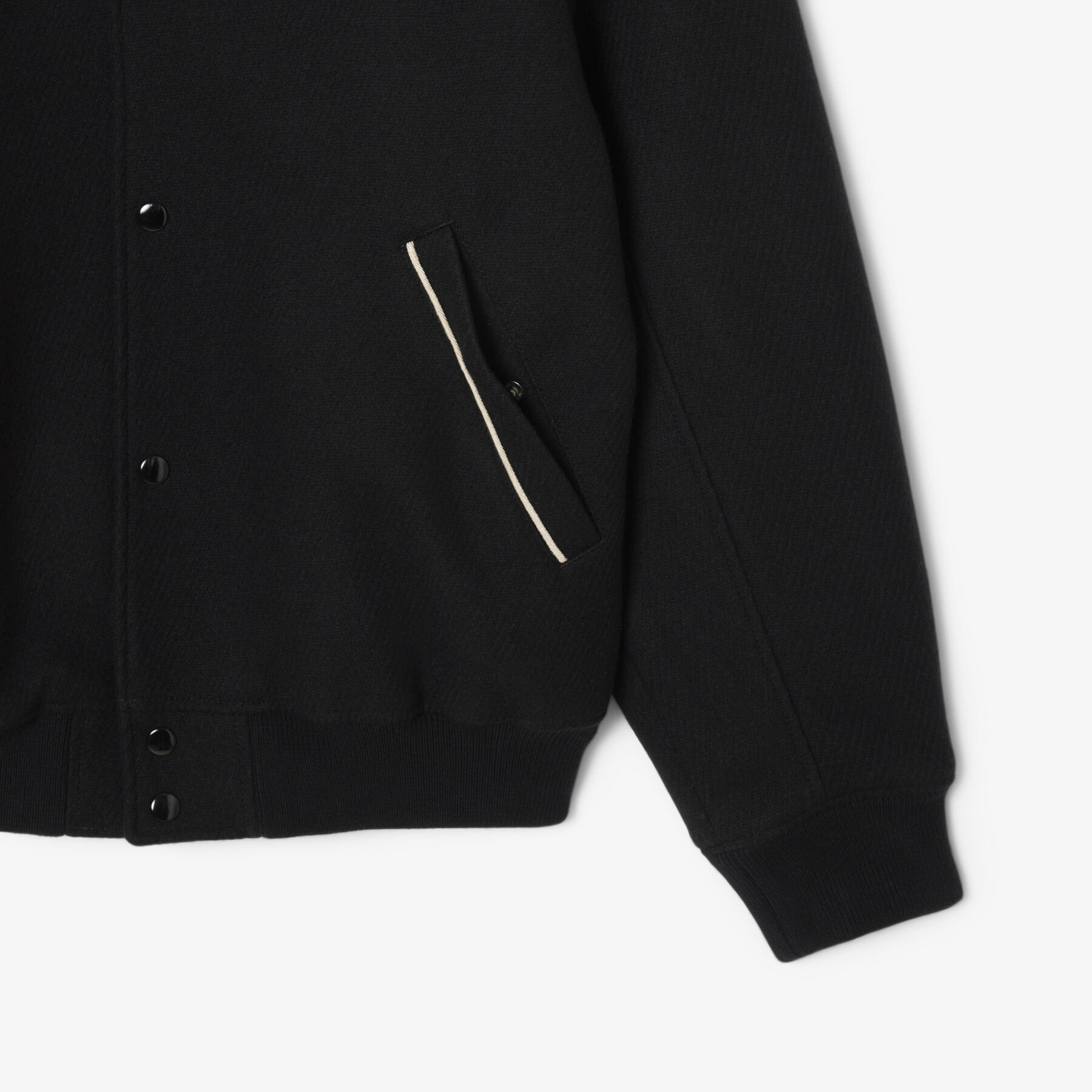 Badge Accent Wool Varsity Jacket lacoste badge accent wool varsity jacket