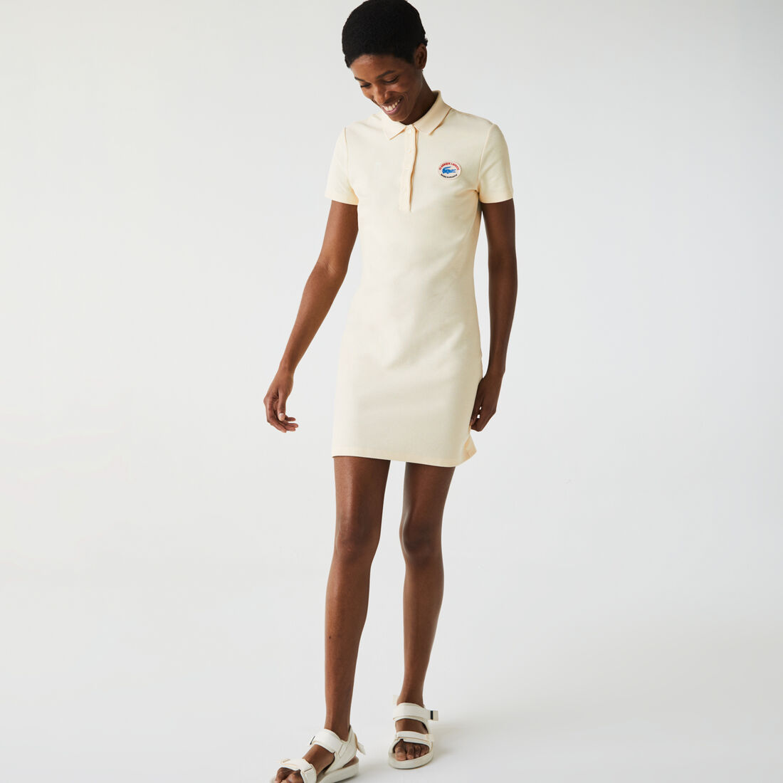Women’s Made In France Organic Textured Cotton Piqué Polo Dress Women’s Made In France Organic Textured Cotton Piqué Polo Dress