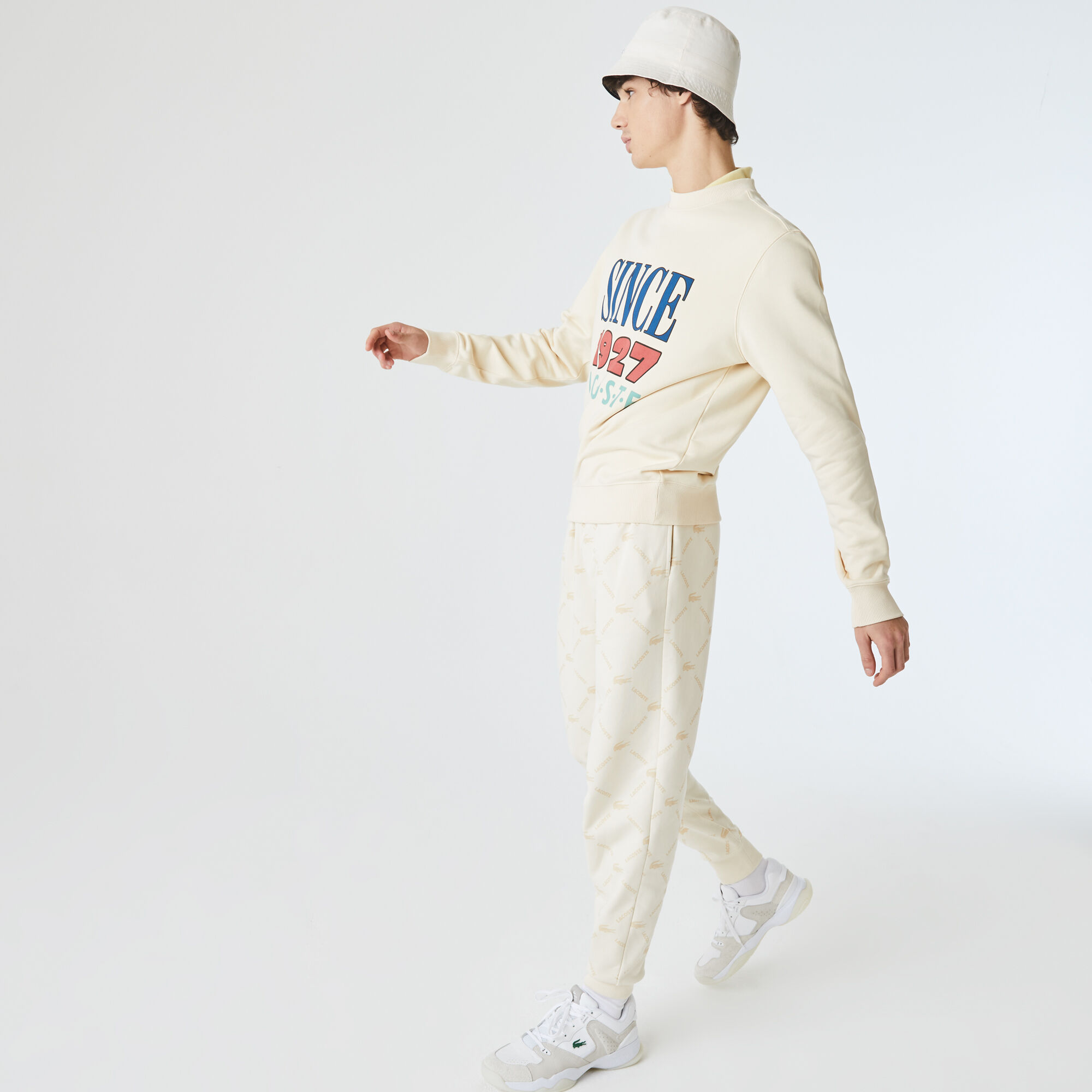 Buy Unisex Lacoste LIVE Print Fleece Tracksuit Pants Lacoste EG