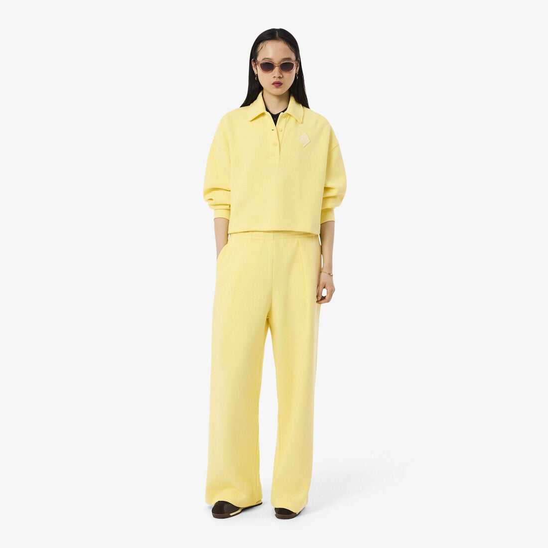 Oversized Ribbed Polo Sweatshirt Oversized Ribbed Polo Sweatshirt