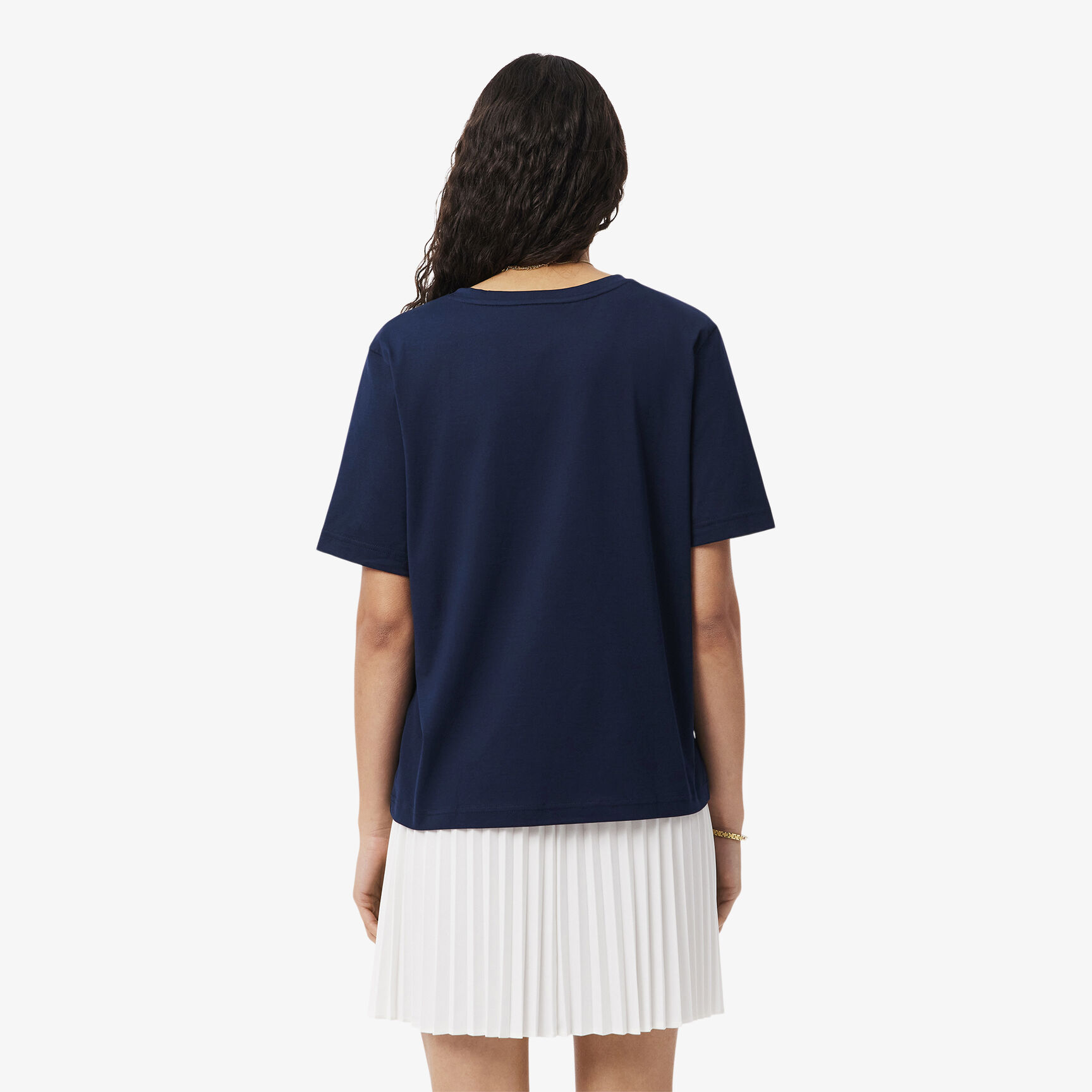 Relaxed Fit Soft Cotton V Neck T-shirt