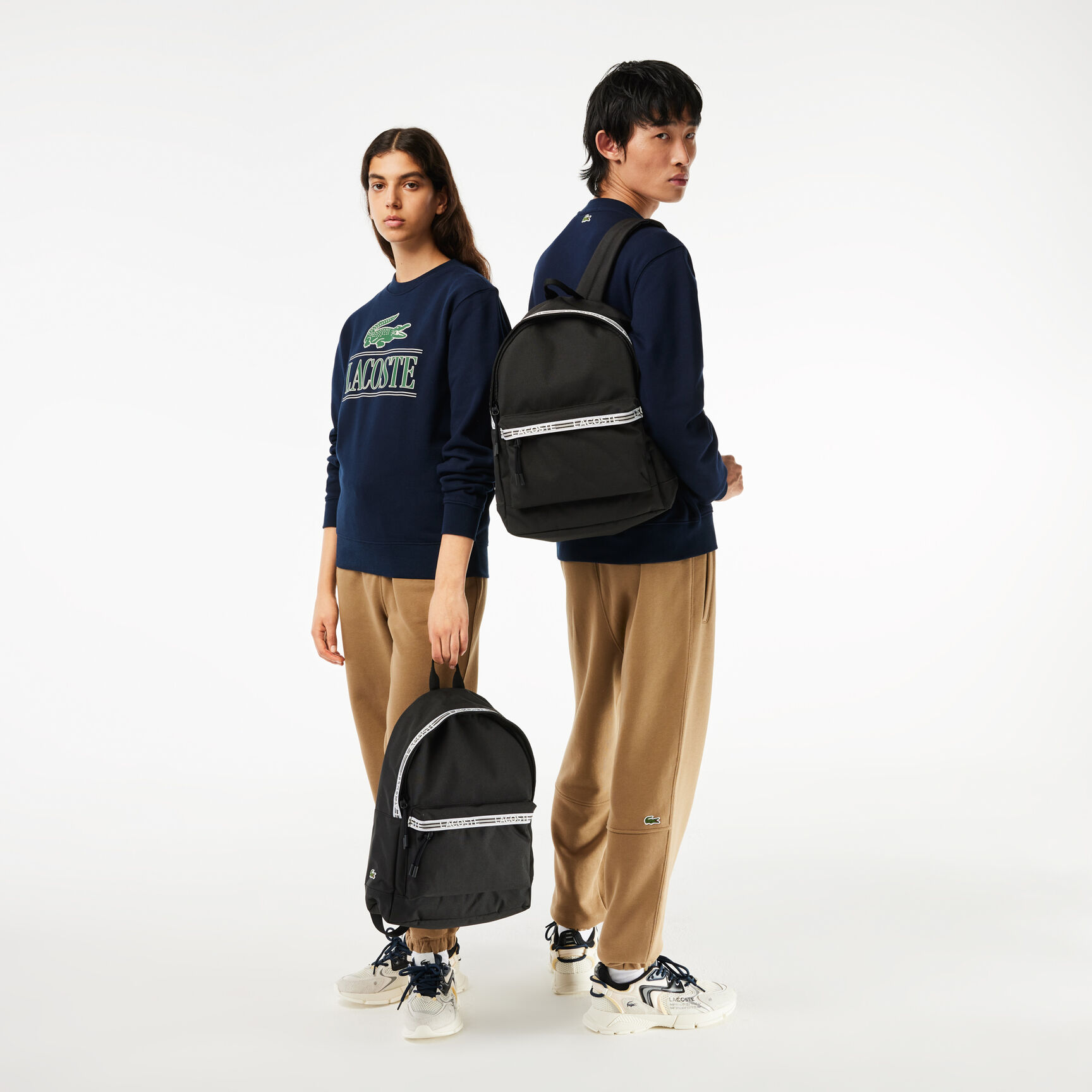 Men's Lacoste Neocroc Backpack with Zipped Logo Straps