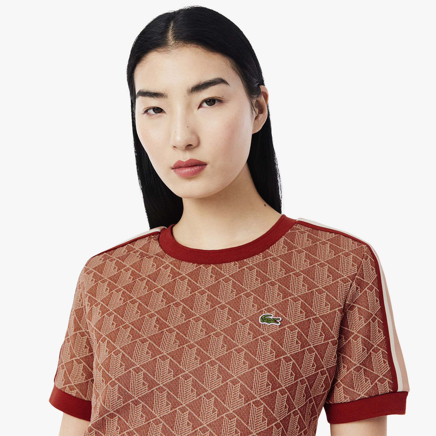 Slim Fit Monogram Jacquard T-shirt