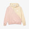 unisex lacoste live loose fit hooded bicolour fleece sweatshirt